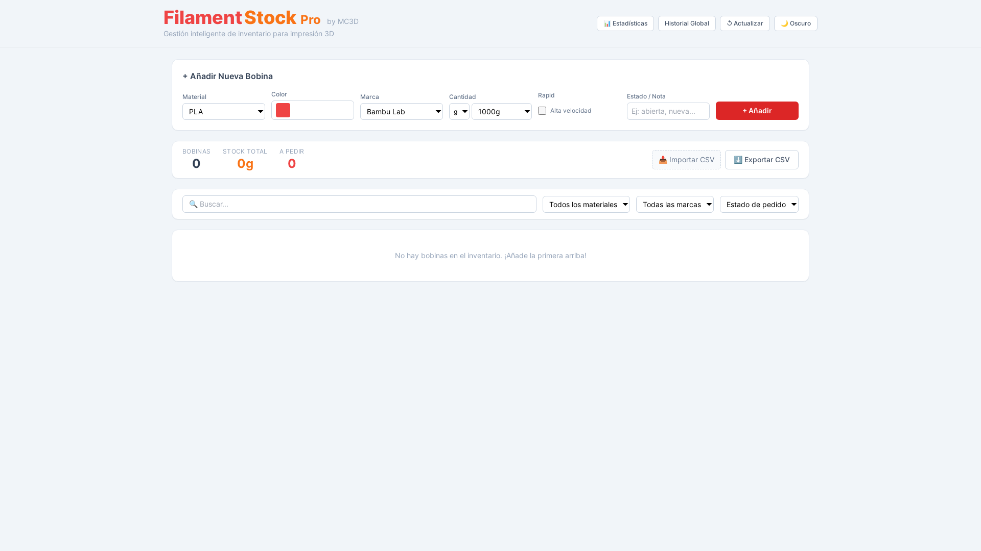 website screenshot of https://filamentstock-mc3d.pages.dev/