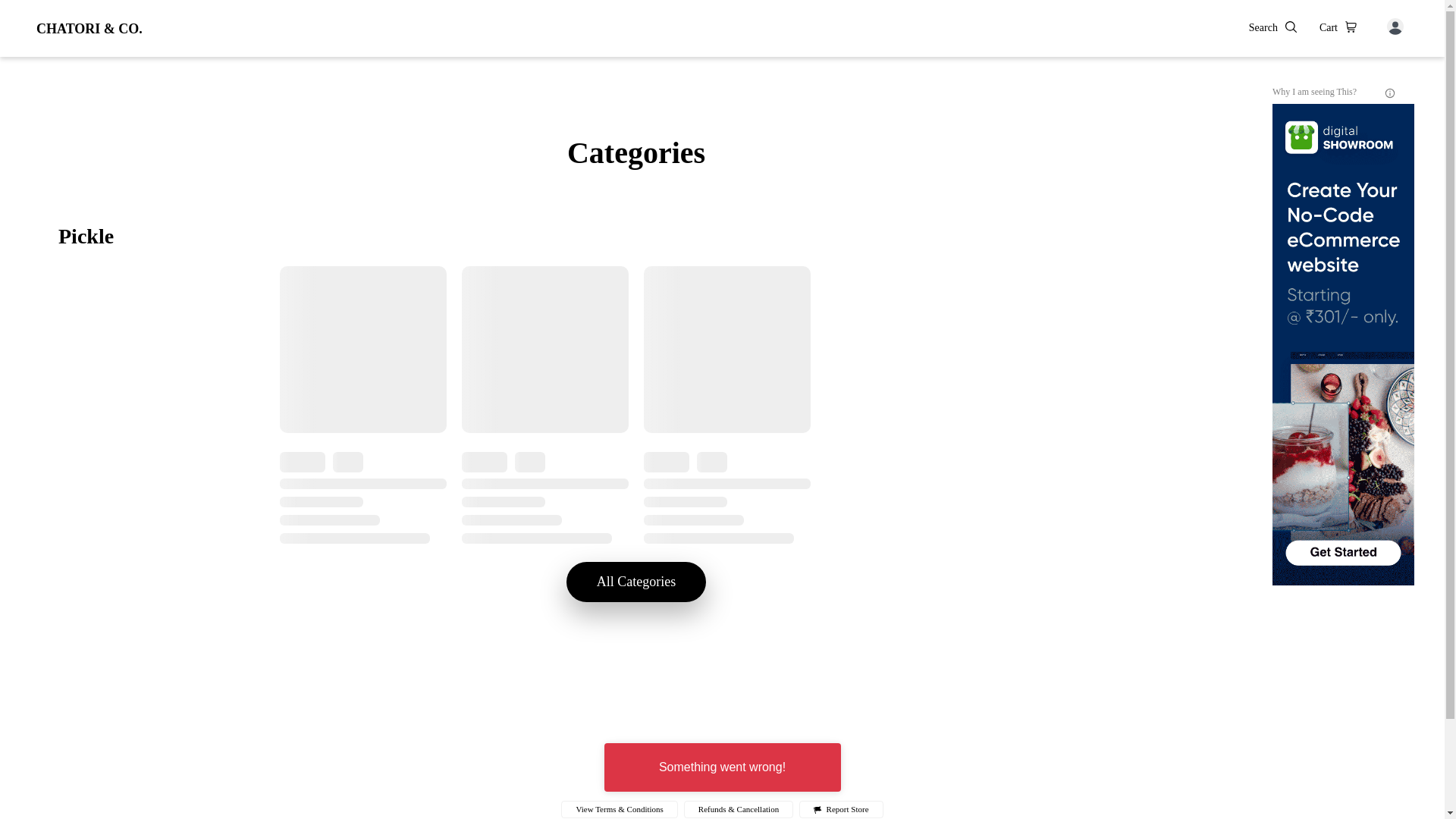 website screenshot of https://chatori.co.in/