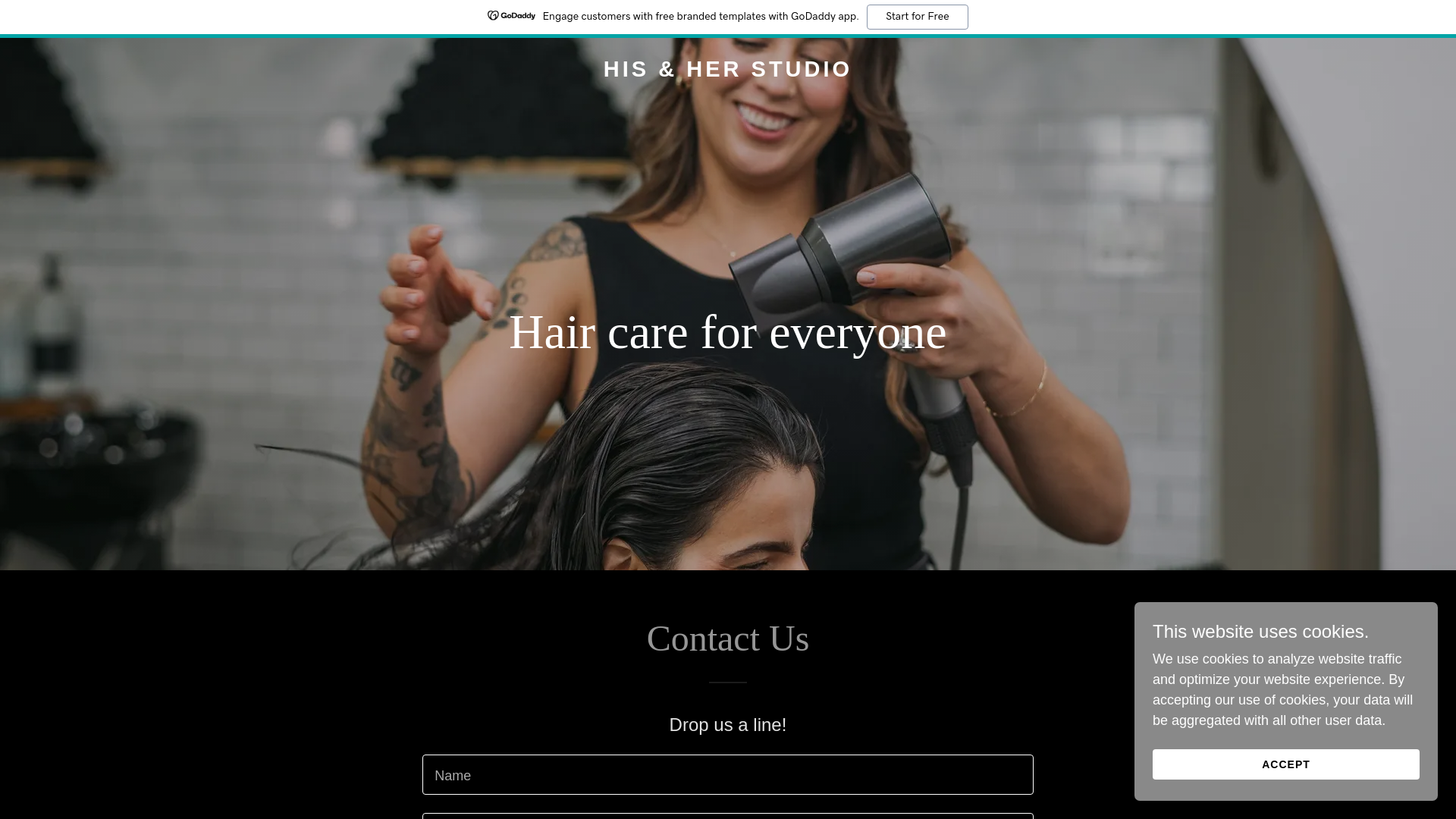 website screenshot of https://hisherstudio.co/