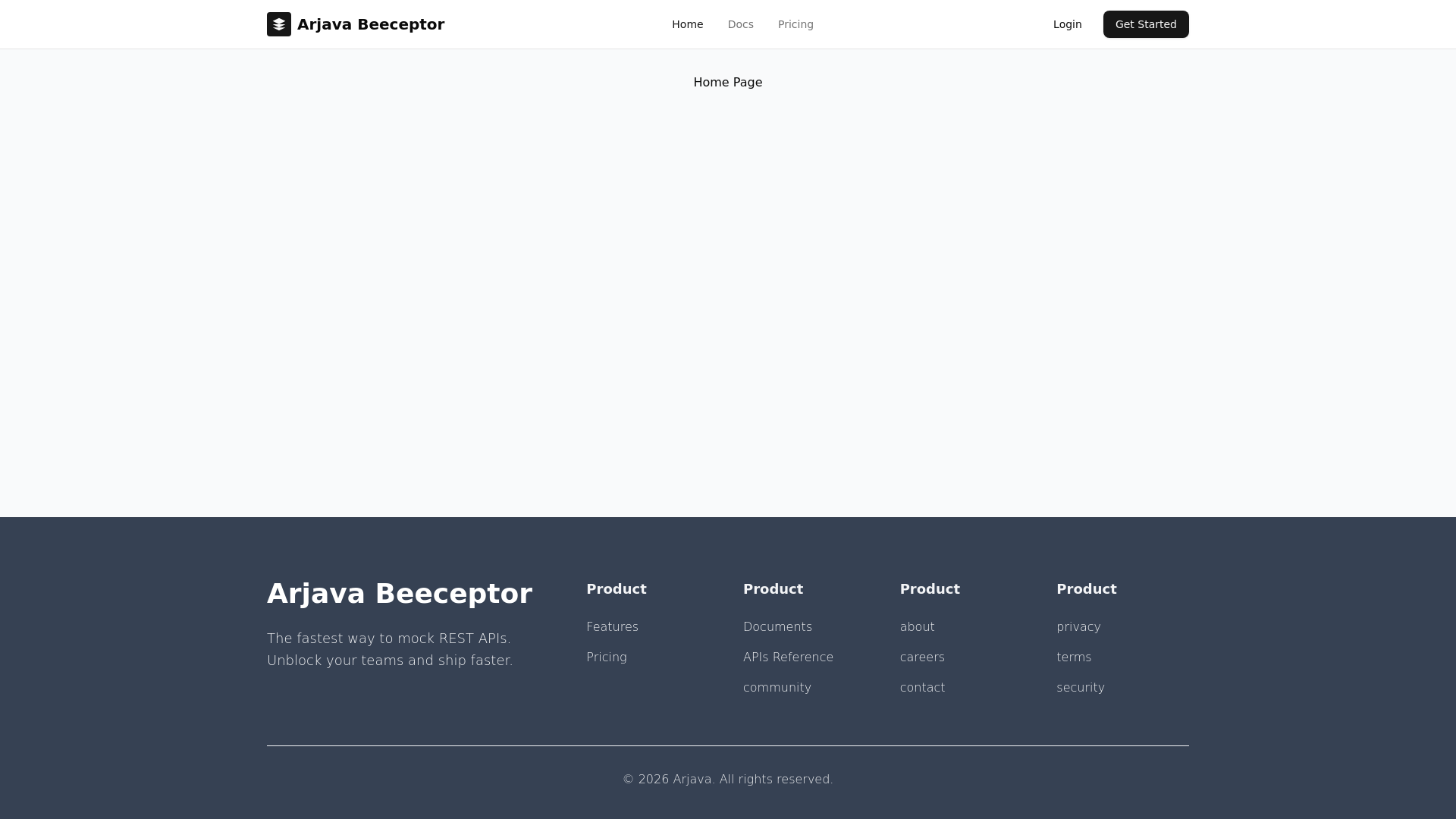 website screenshot of https://beeceptor-front-end.pages.dev/