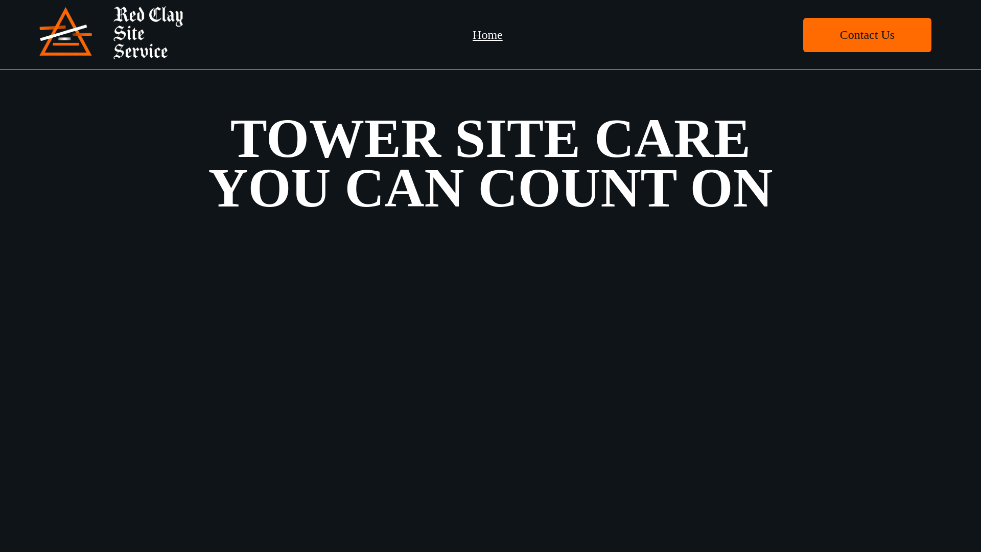 website screenshot of https://redclaysiteservice.com/