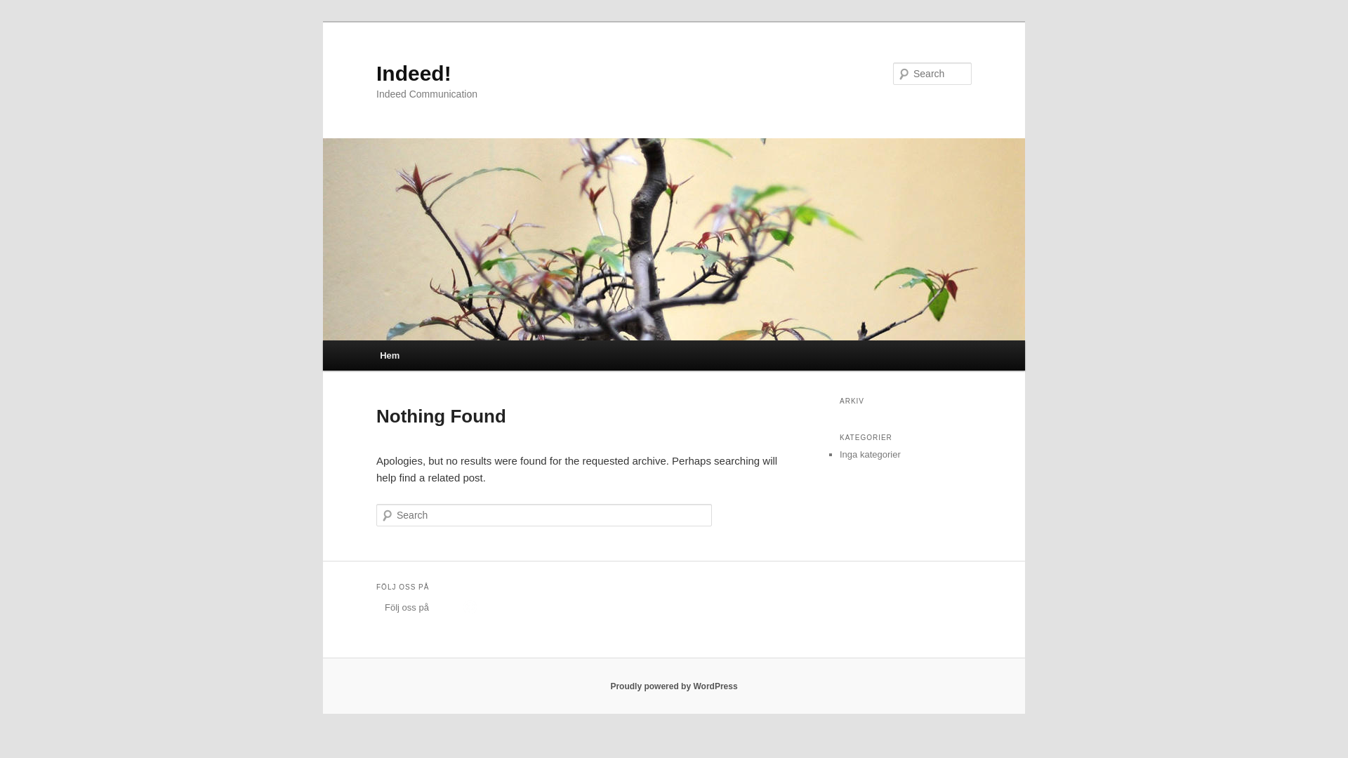 website screenshot of https://www.indeed.se/