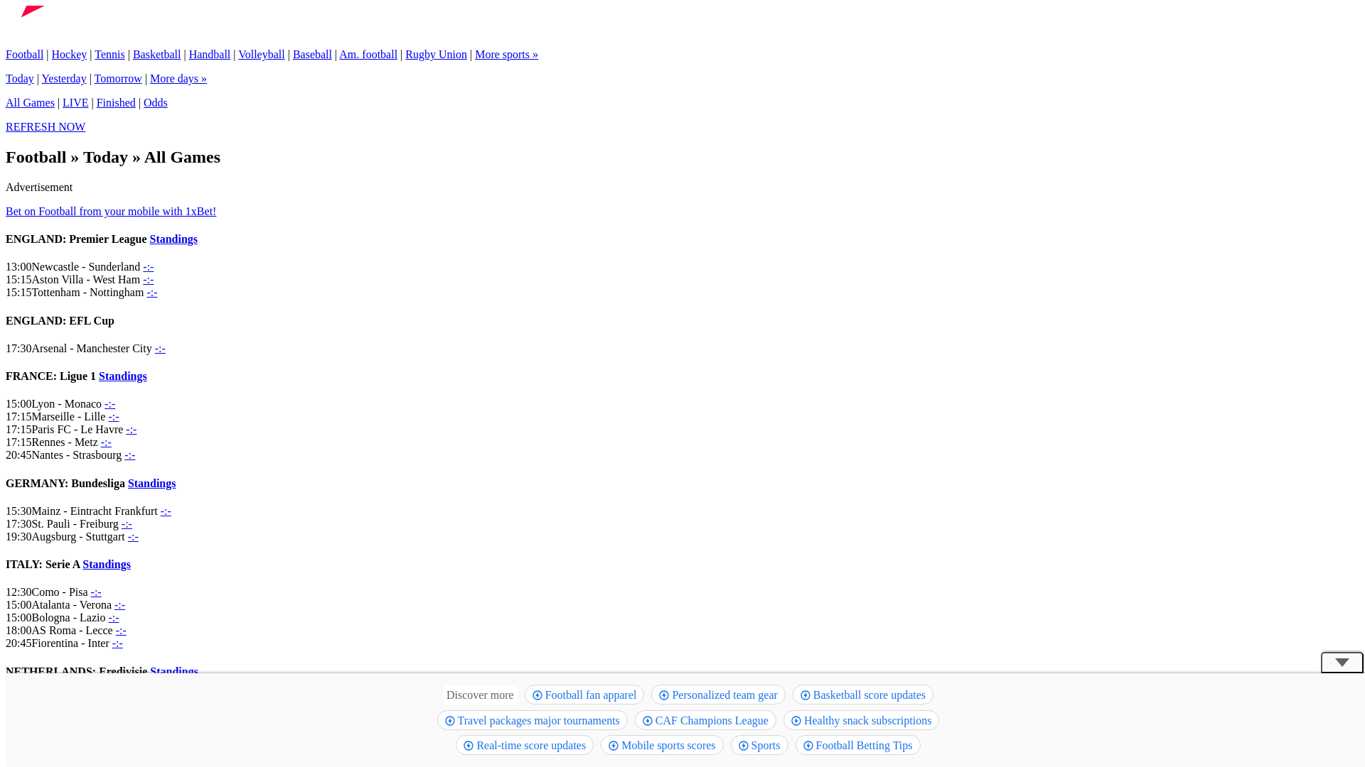 website screenshot of https://www.flashscore.mobi