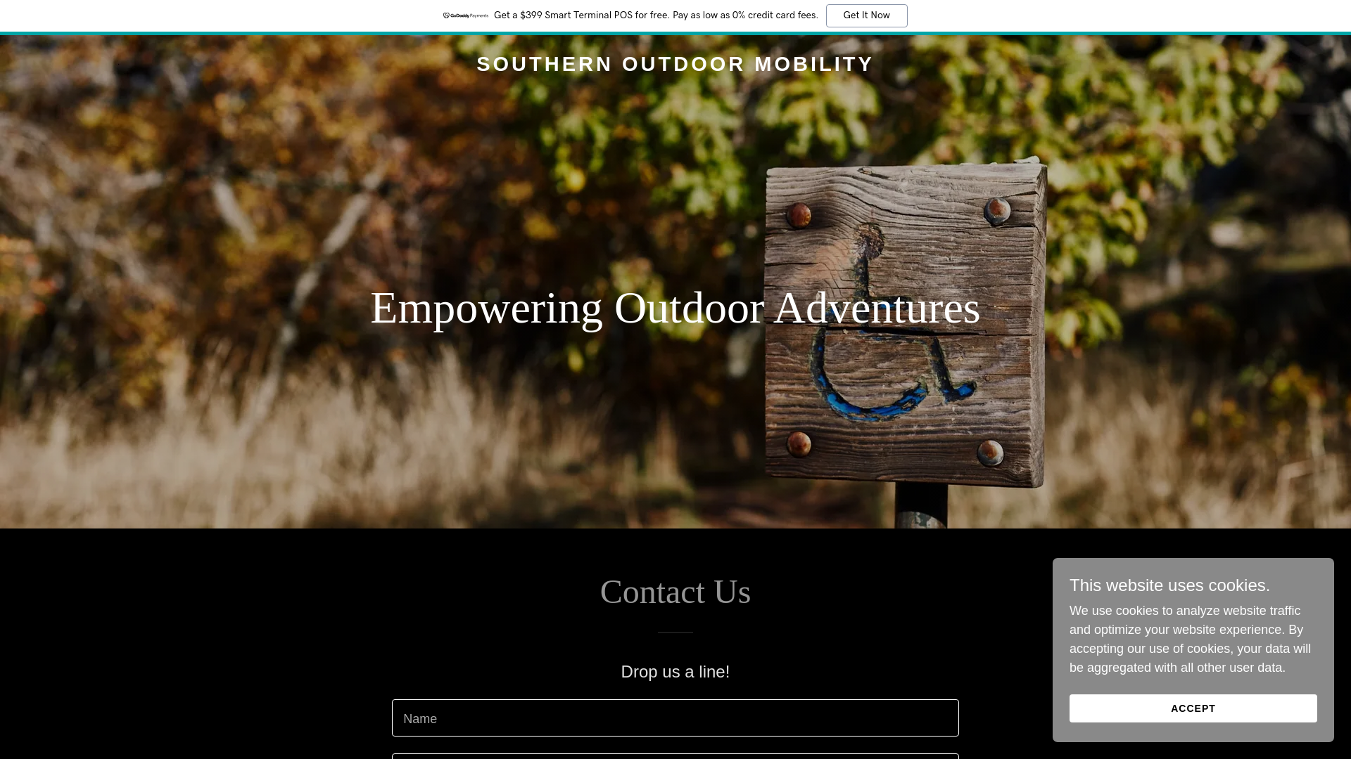 website screenshot of https://southernoutdoormobility.com/
