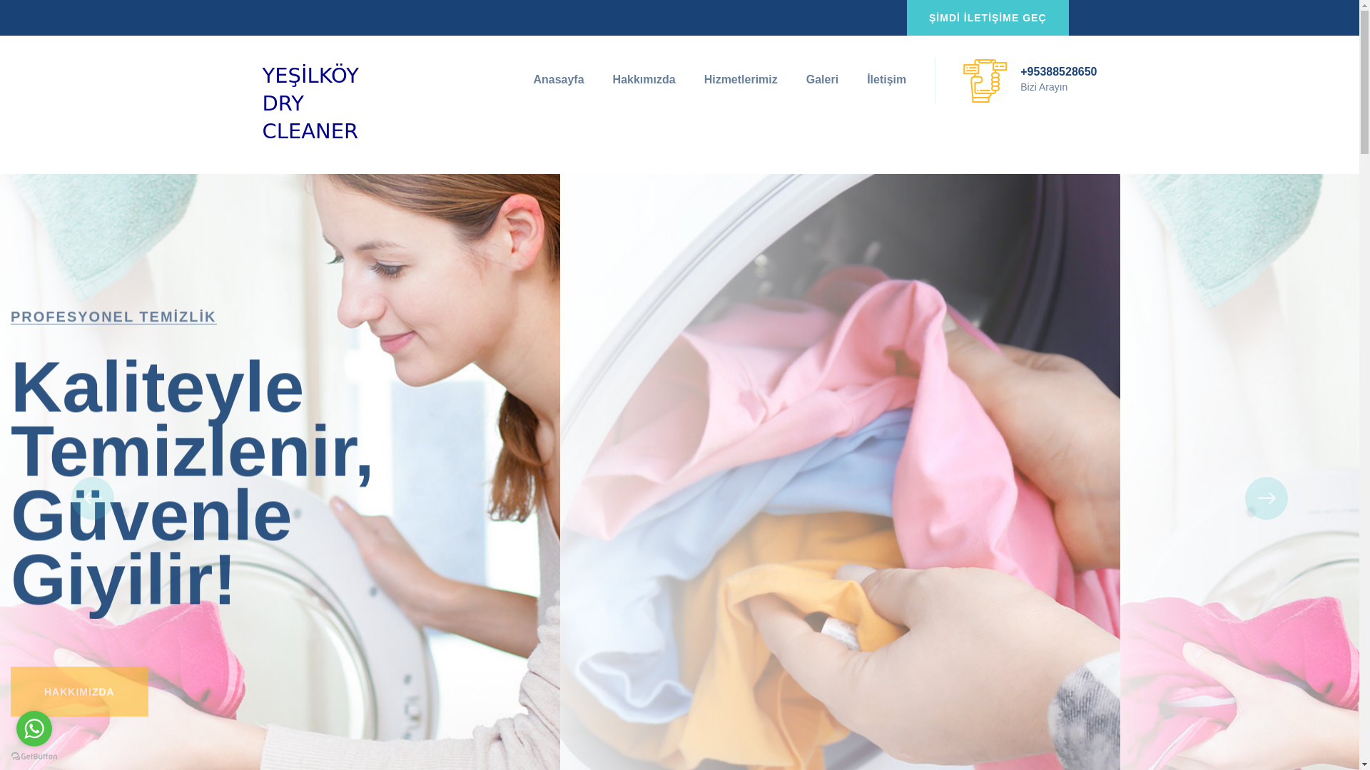 website screenshot of https://yesilkoydrycleaner.com.tr/