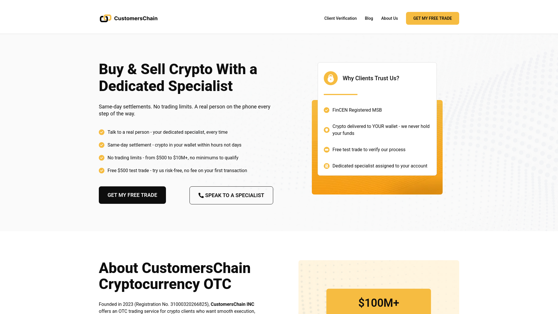 website screenshot of https://labscustomerschain.com/