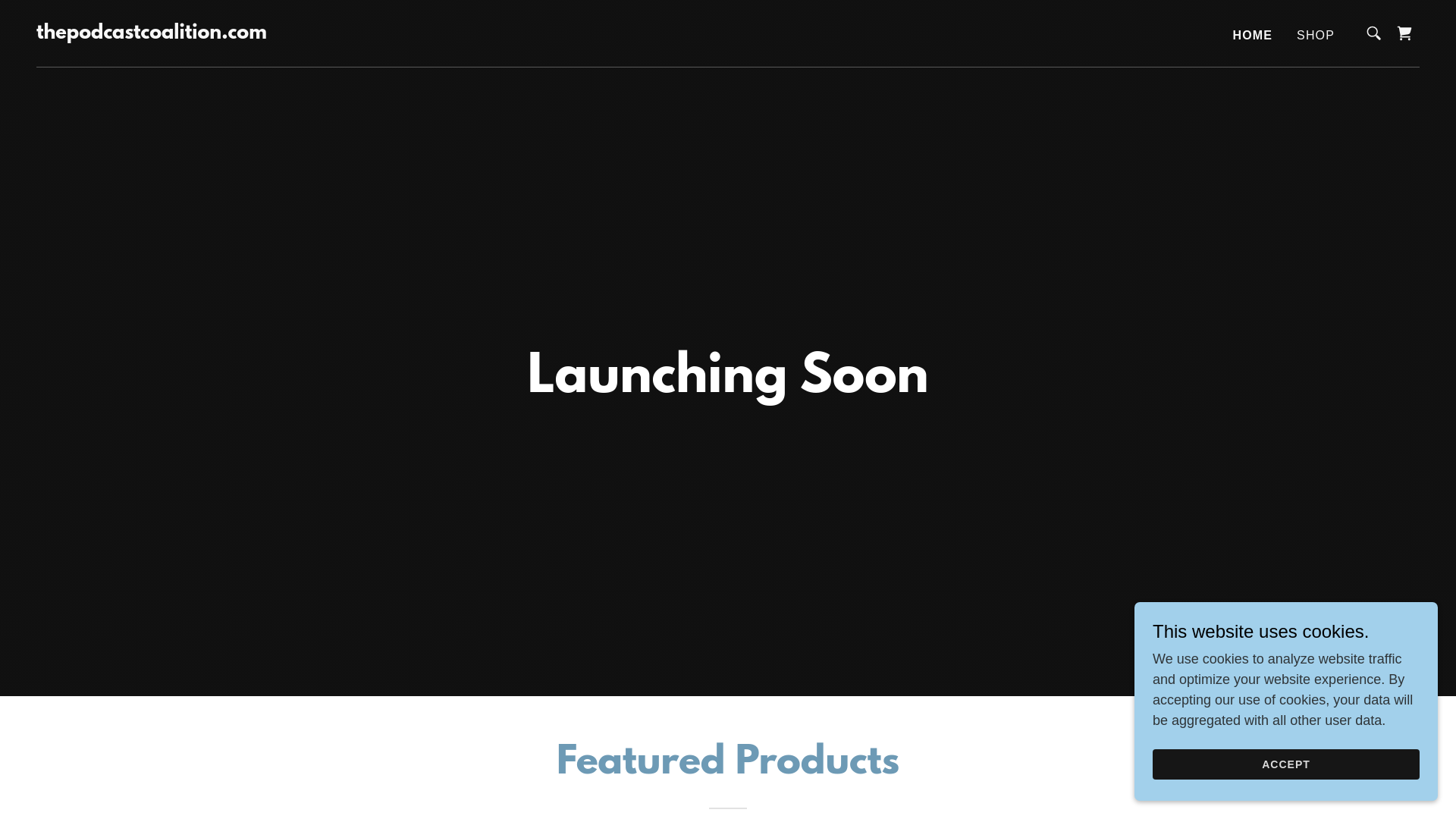 website screenshot of https://thepodcastcoalition.com/