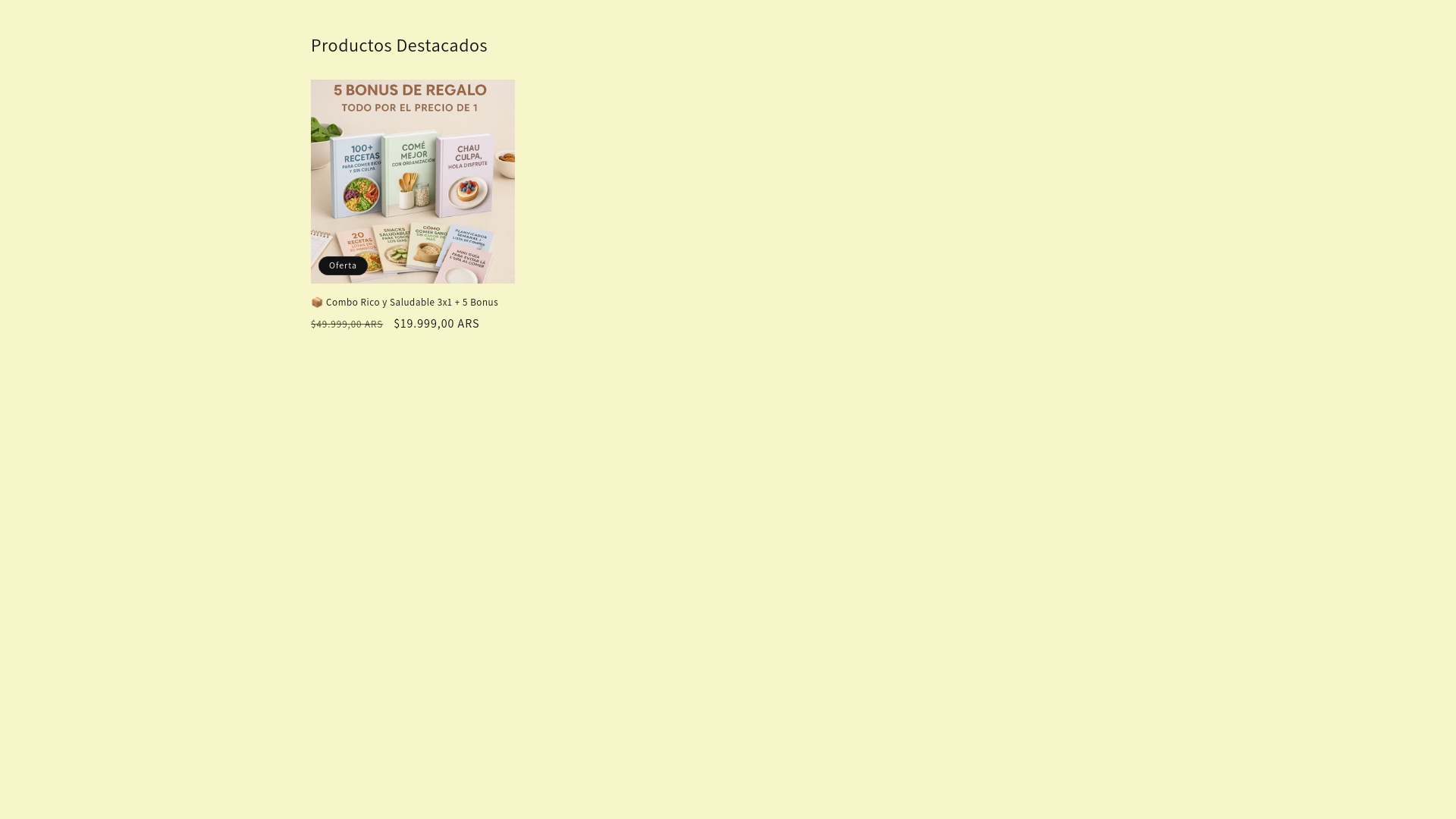 website screenshot of https://recetassaludable.lat/