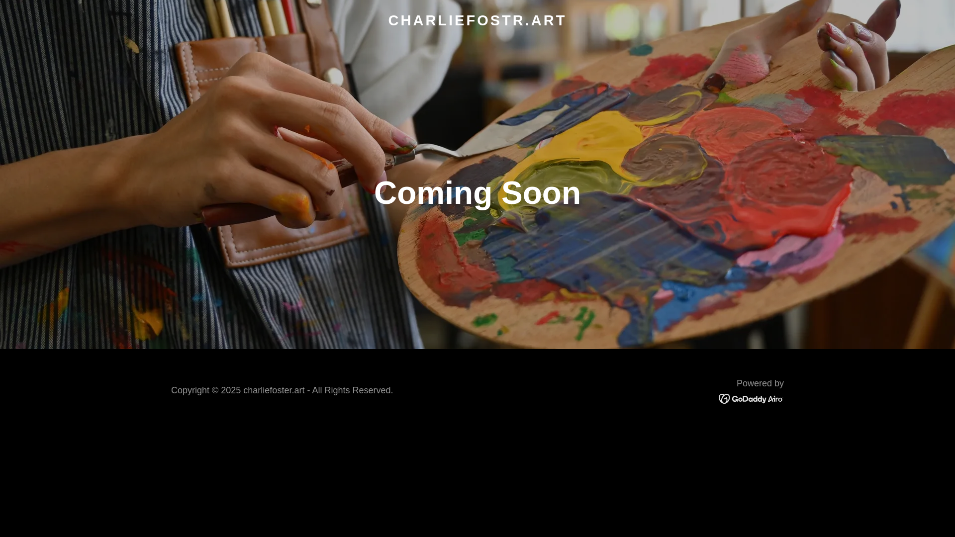 website screenshot of https://charliefoster.art/