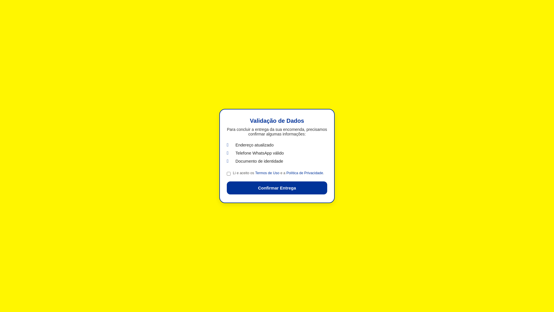 website screenshot of https://rotaentrega.cyou/