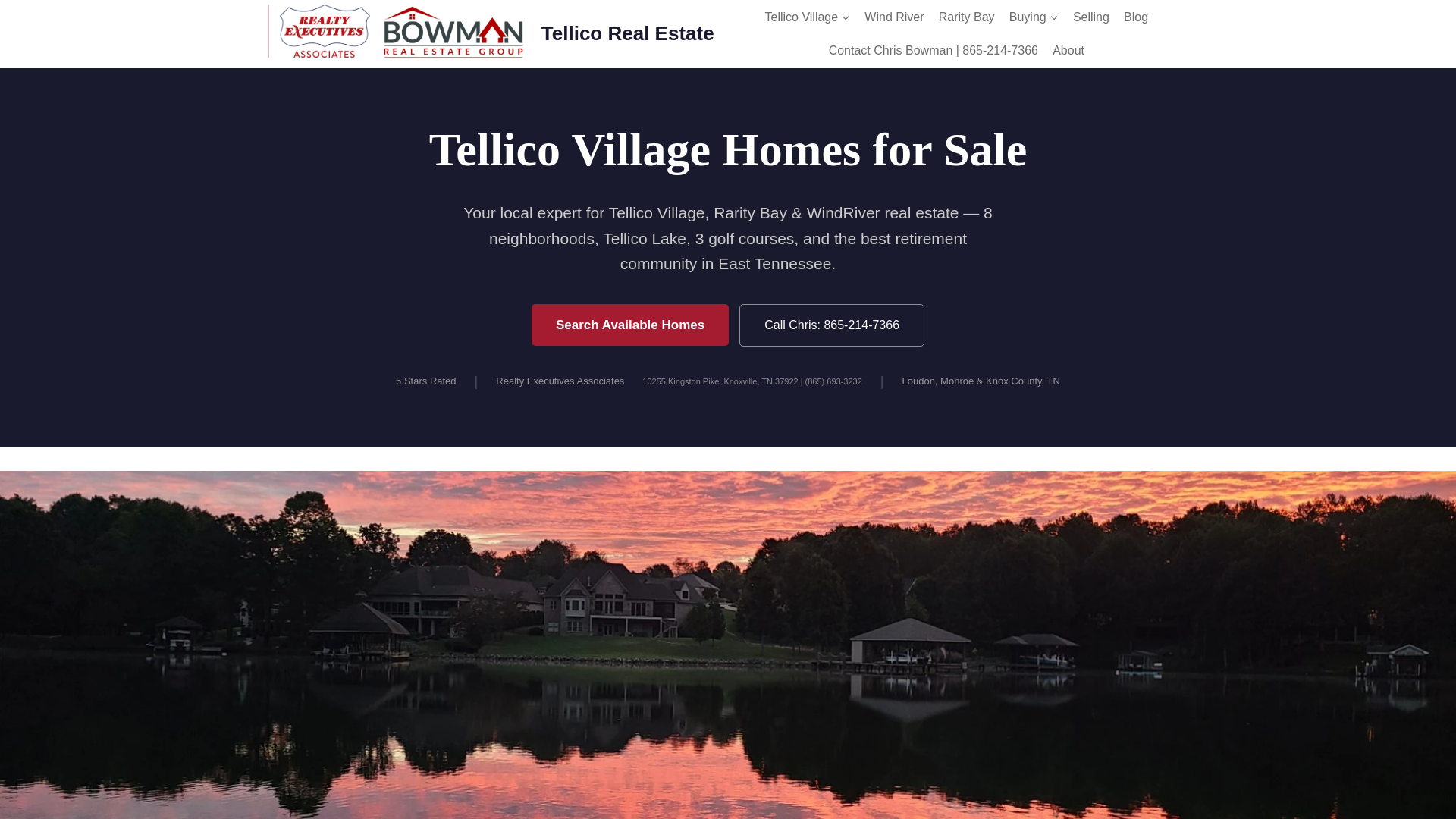 website screenshot of https://lifeontellicolake.com