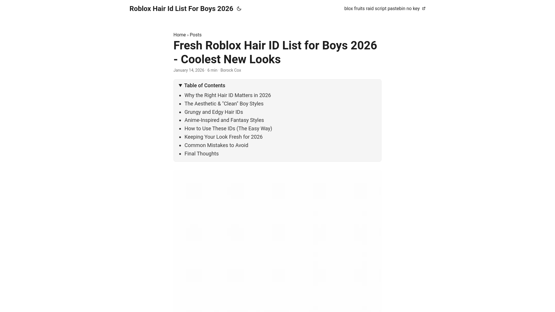 website screenshot of https://robloxhairidlistforboys2026.pages.dev/