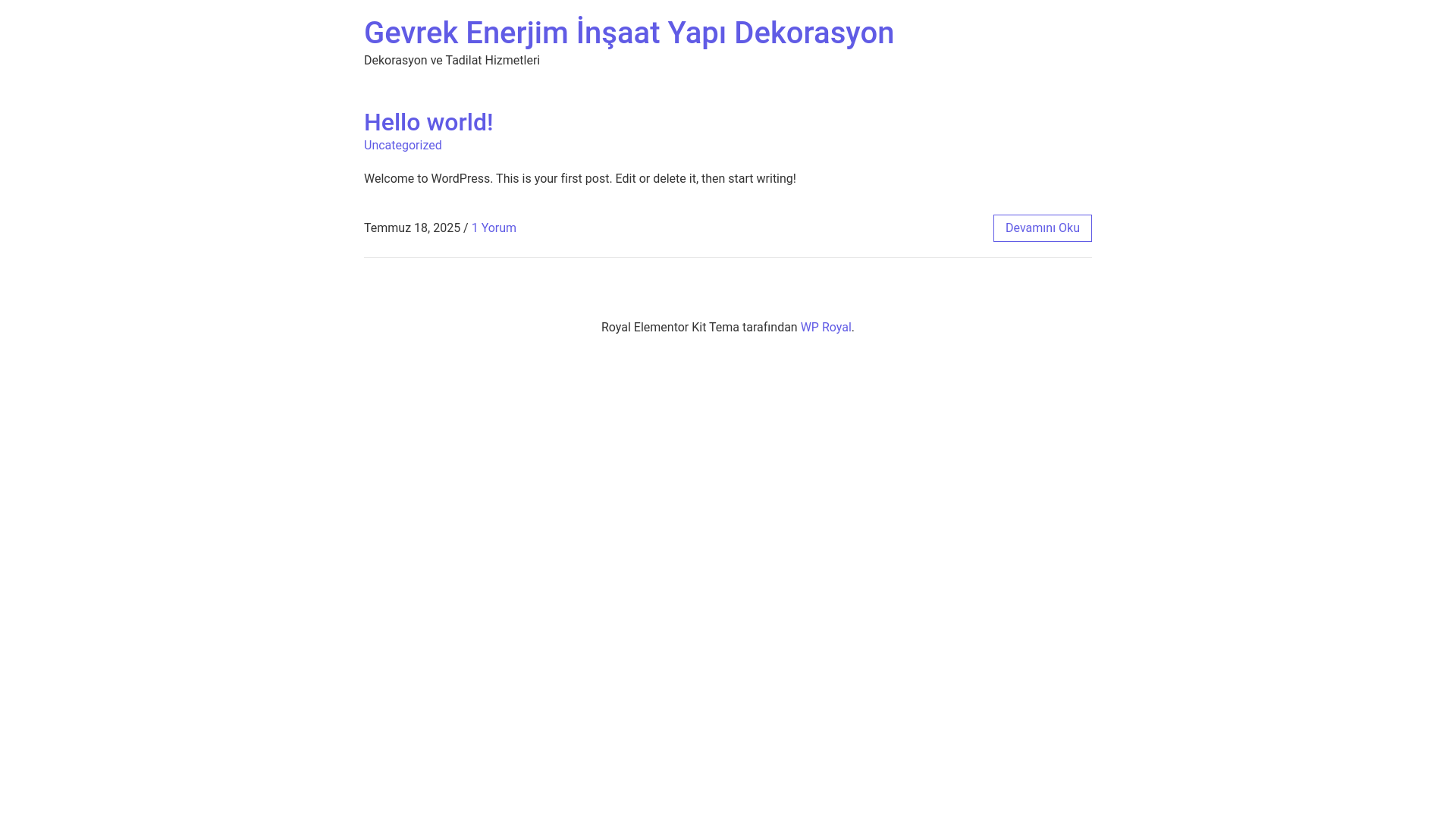 website screenshot of https://gevrekenerjiminsaatyapidekorasyon.com/