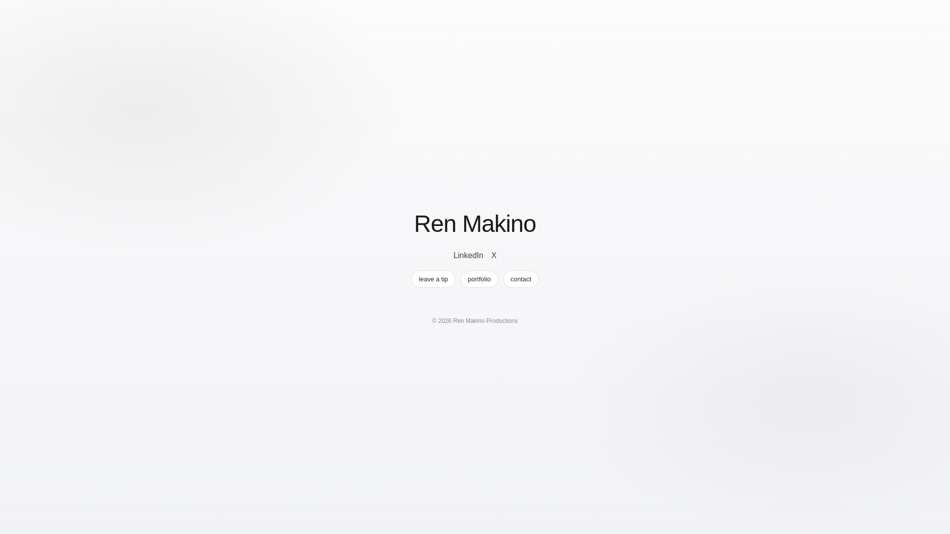 website screenshot of https://renmakino.com/