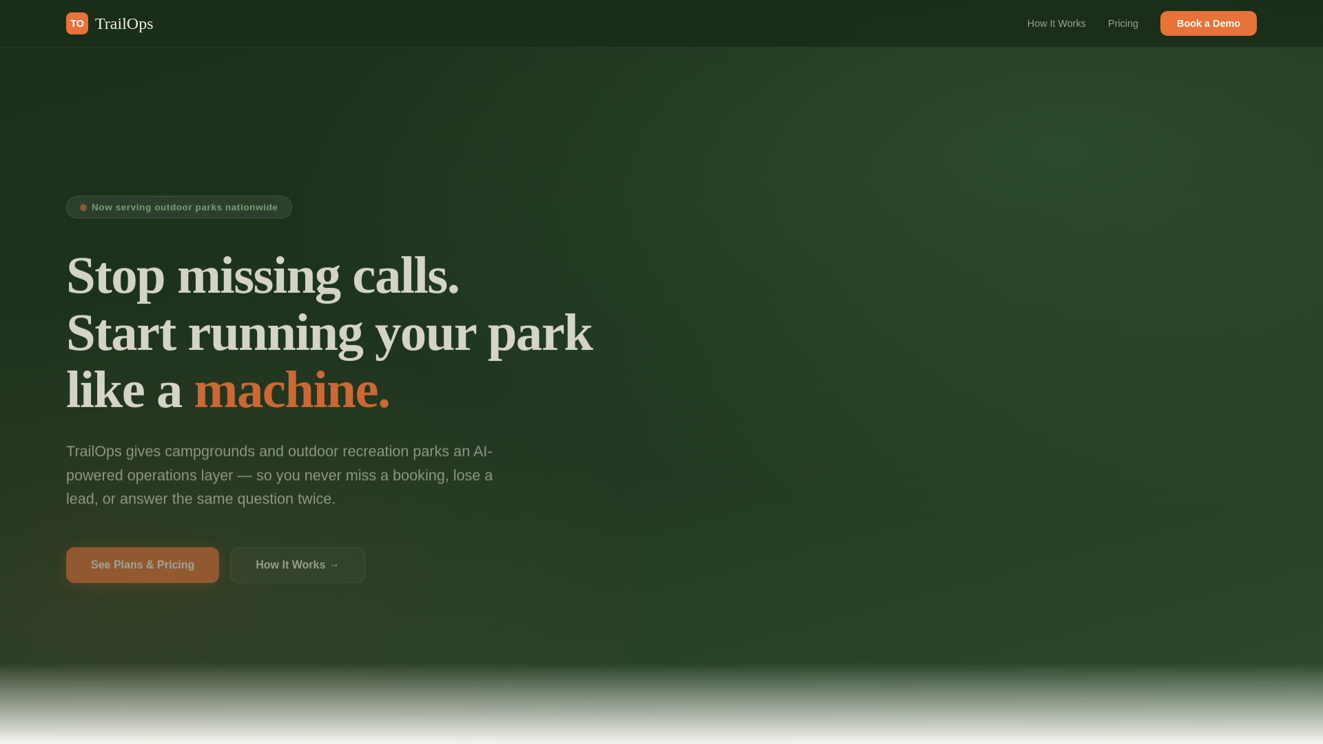 website screenshot of https://gettrailops.com