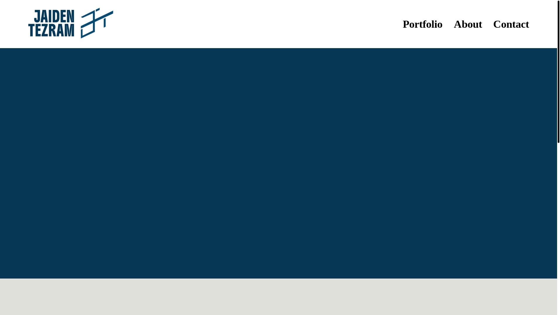 website screenshot of https://jaidentezram.com/