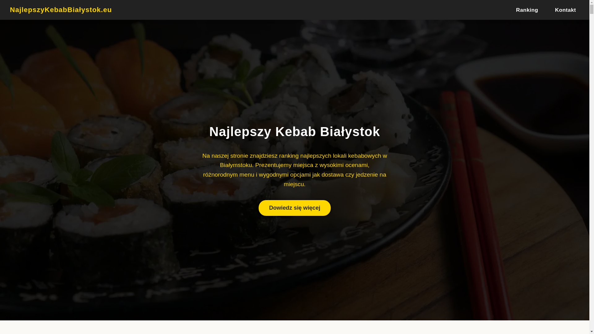 website screenshot of https://najlepszykebabbialystok.eu/