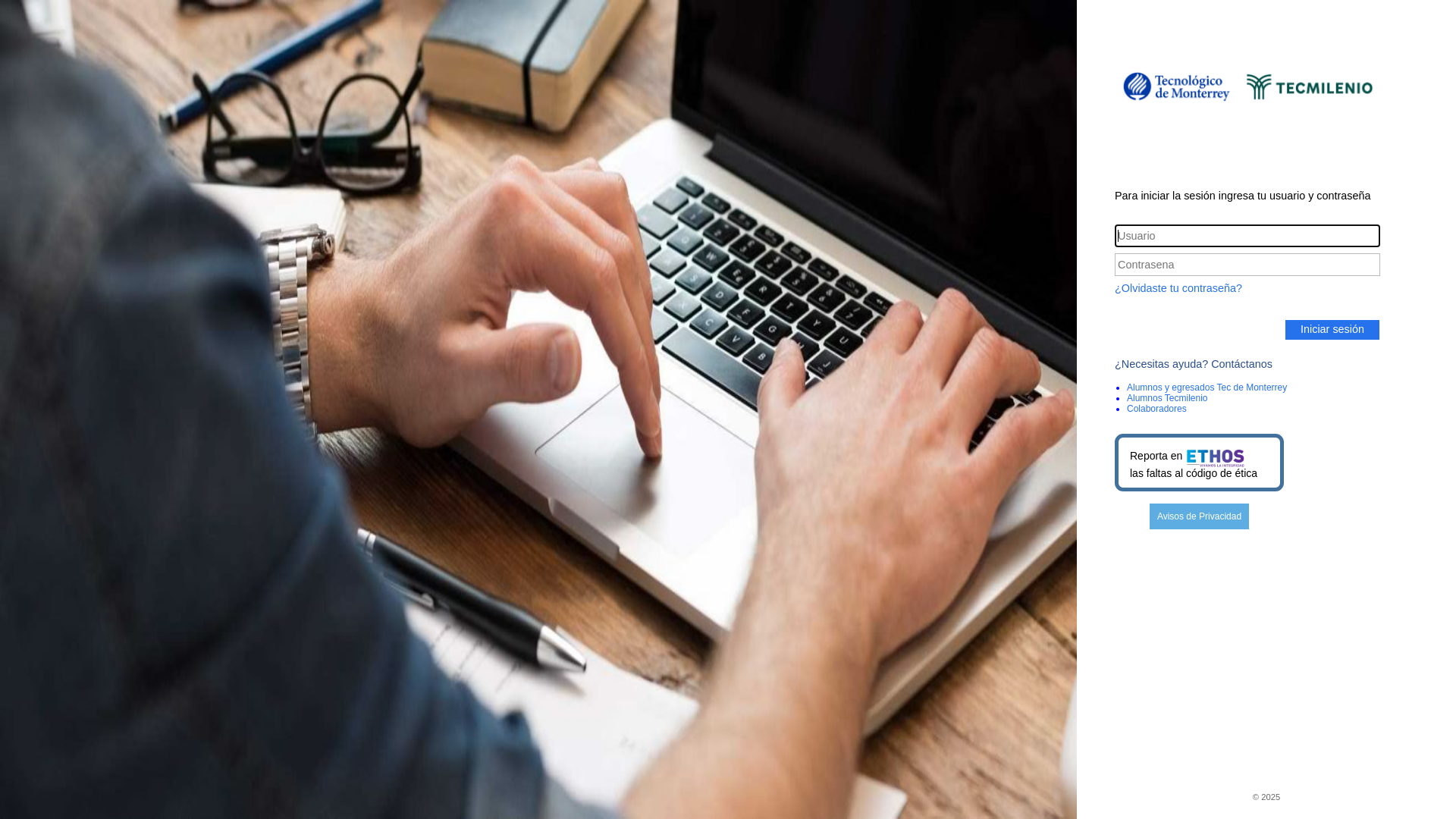 website screenshot of https://experiencia21.tec.mx
