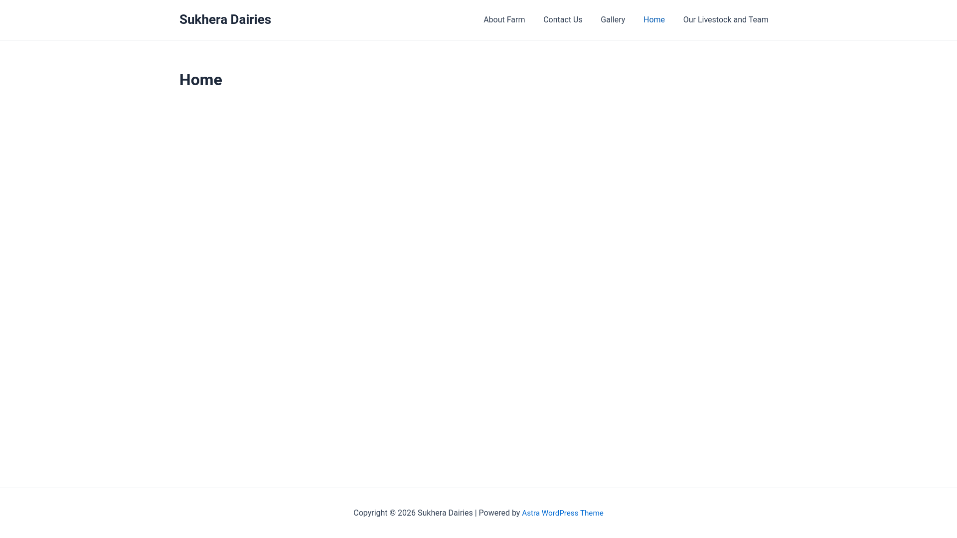 website screenshot of https://sukheradairies.com/