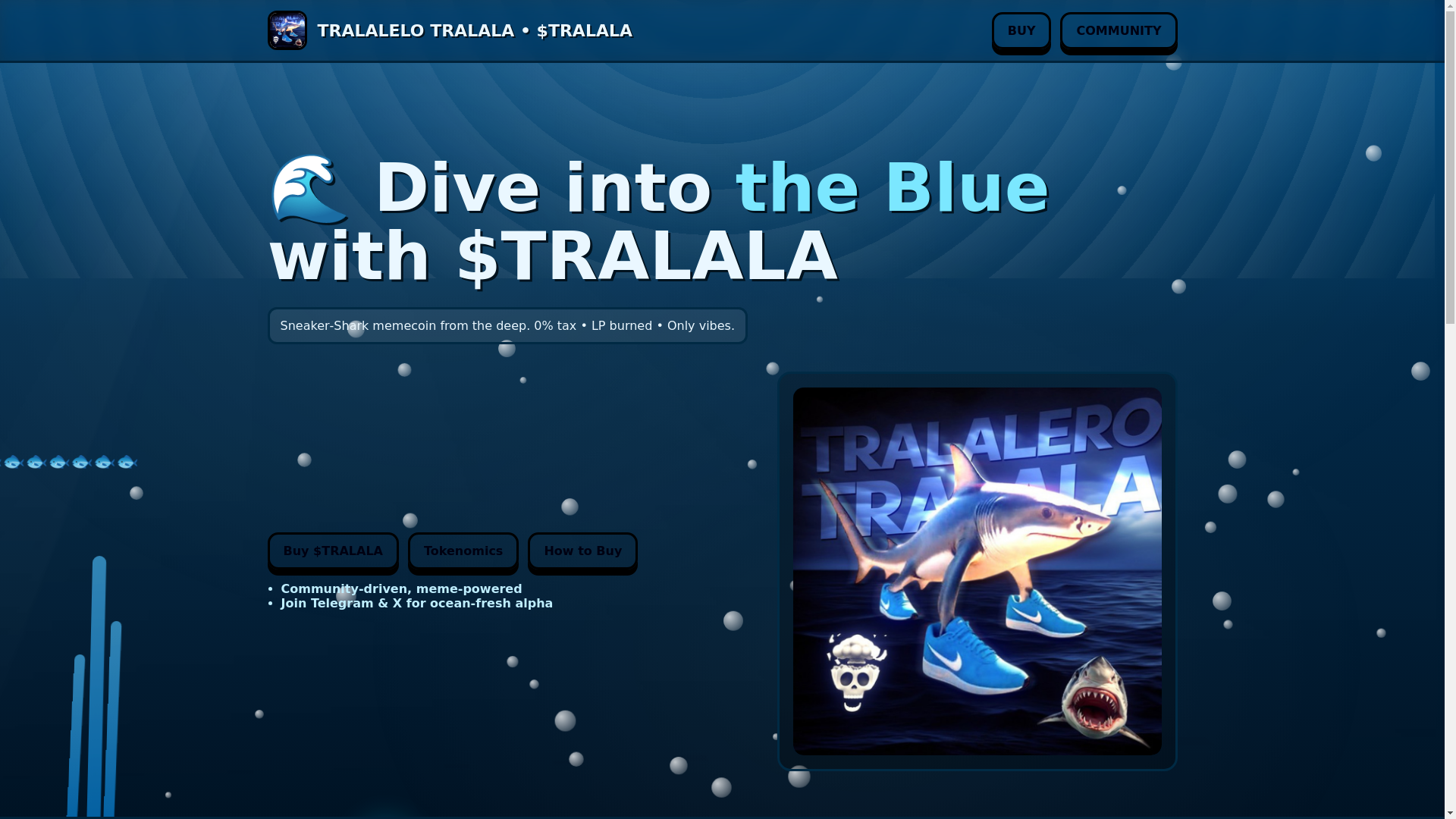website screenshot of https://tralalelotrallala.xyz/
