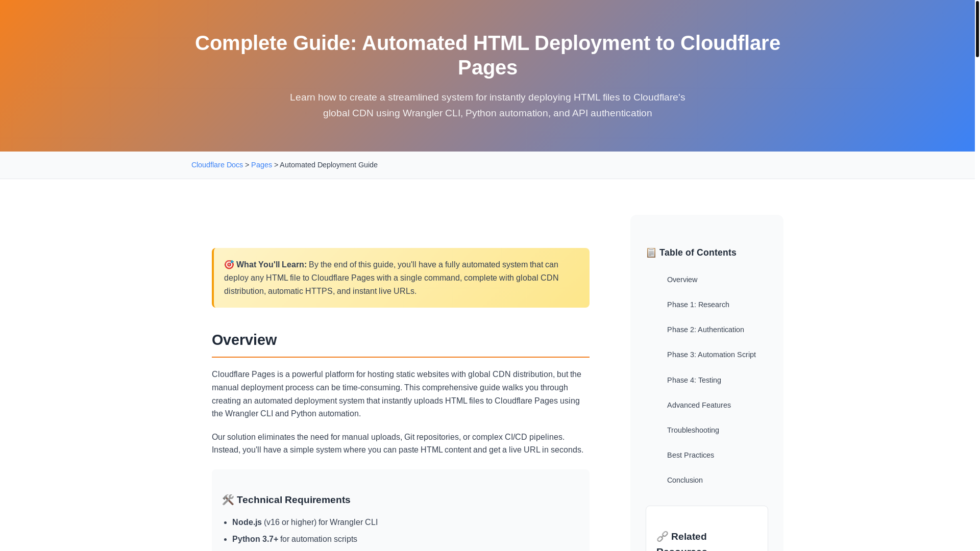website screenshot of https://cloudflare-deployment-guide.pages.dev/
