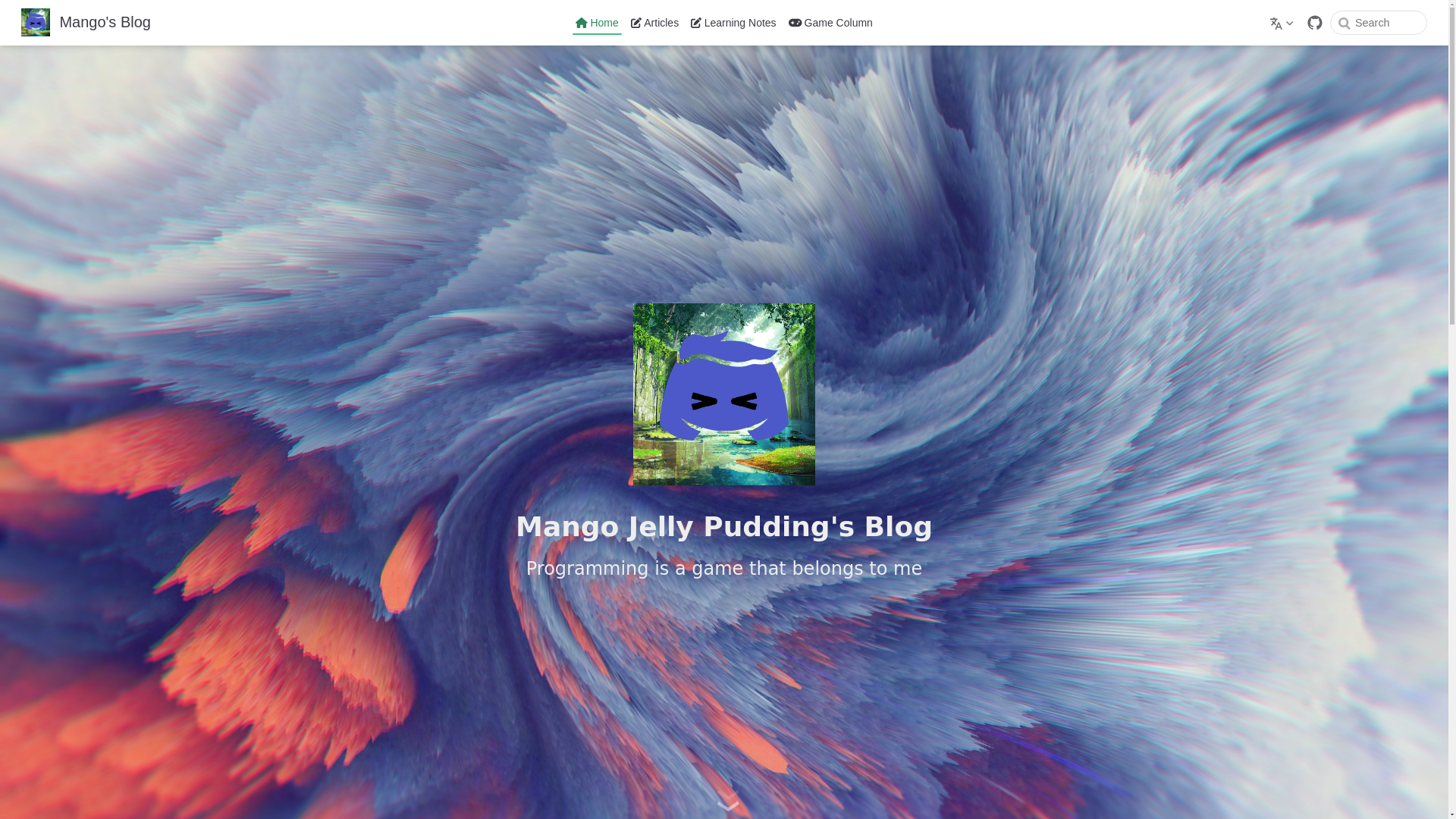 website screenshot of https://mango-blog.pages.dev/