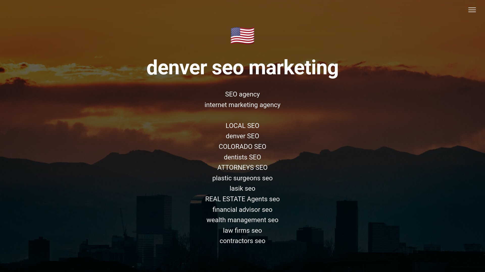 website screenshot of https://denverseomarketing.com