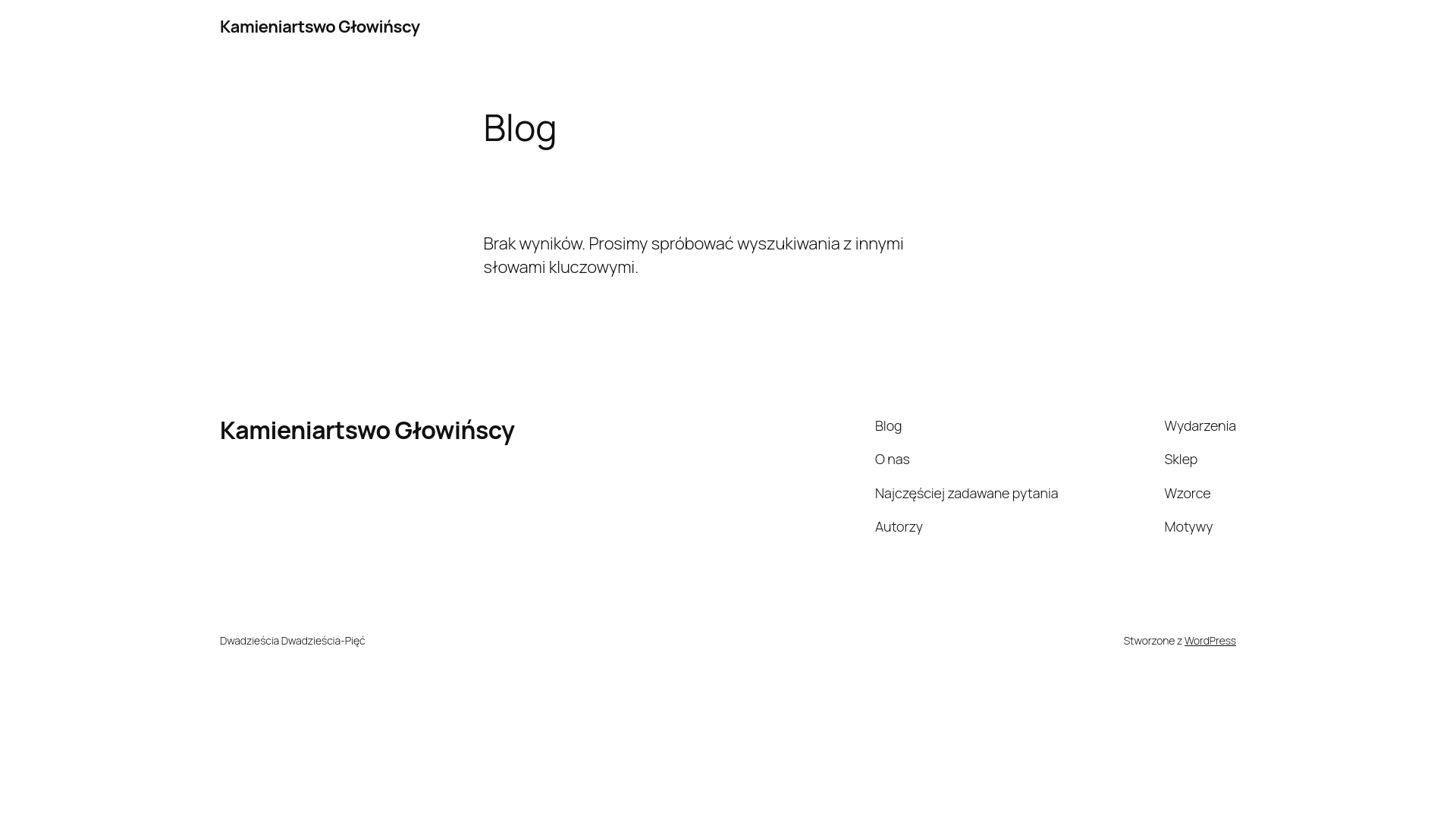 website screenshot of https://kamglo.pl/