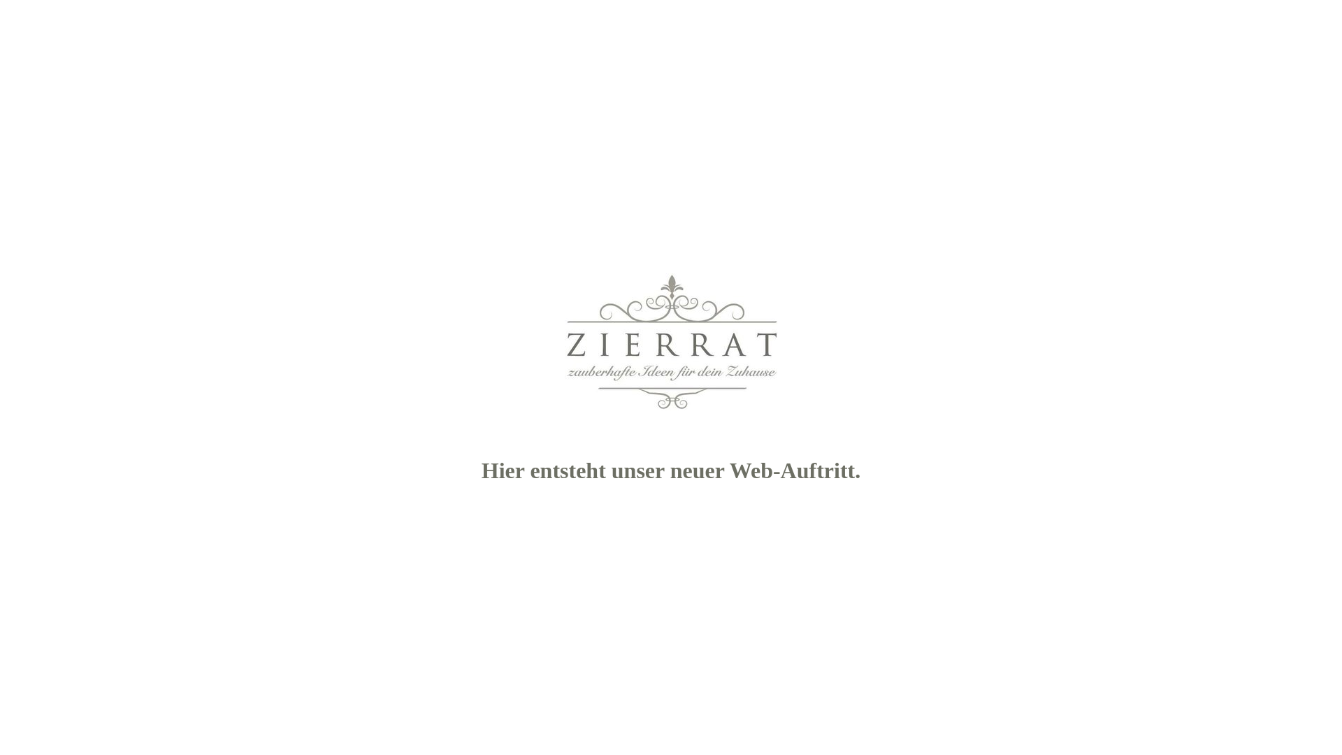 website screenshot of https://zierrat-kreidefarbe.de/