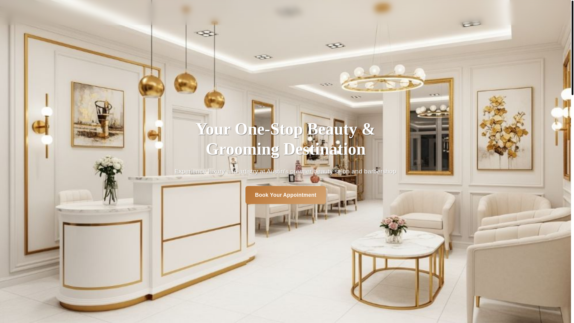 website screenshot of https://luxe-cuts-beauty-studio-responsive-website.pages.dev/