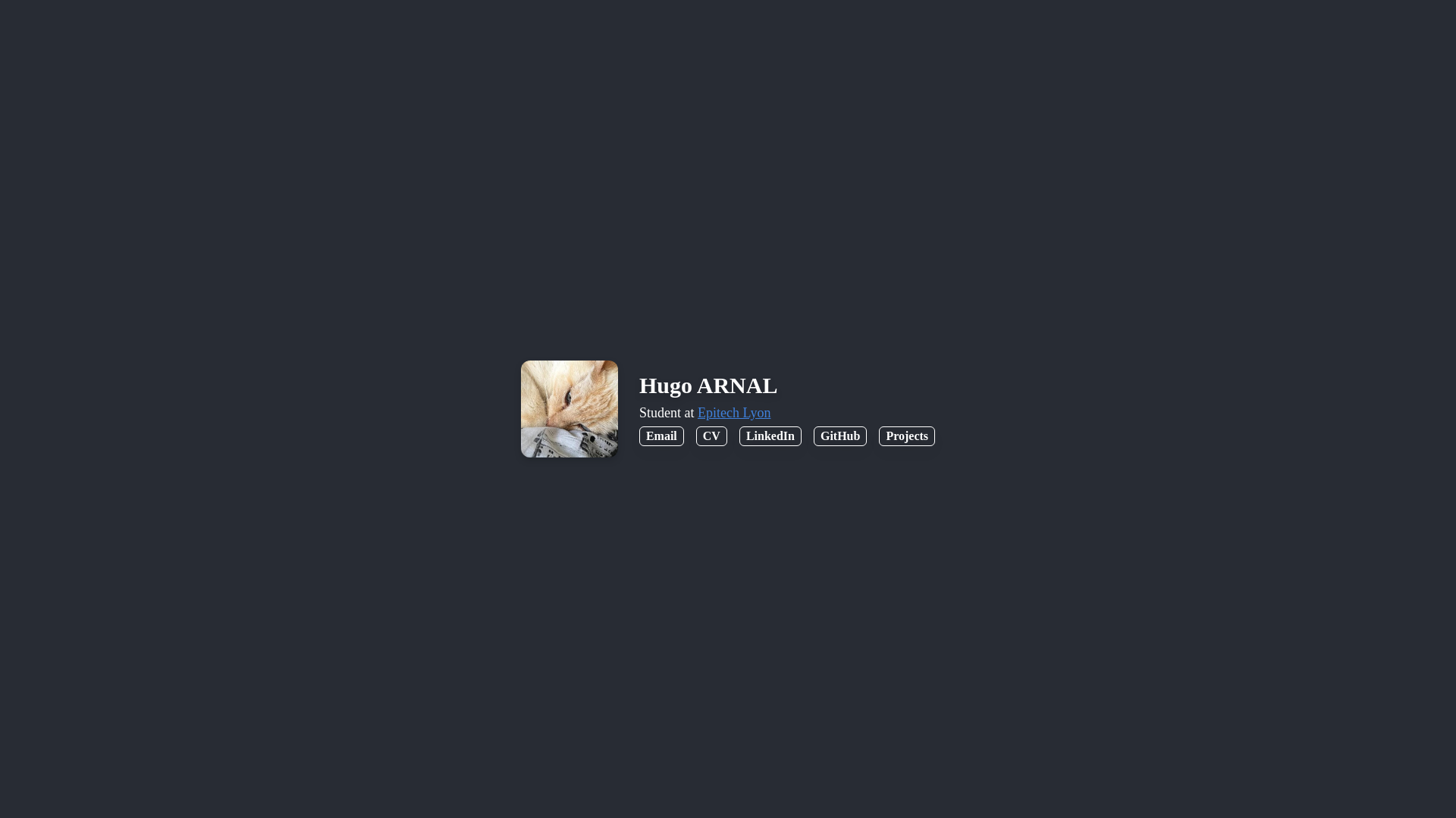 website screenshot of https://hugoarnal-com.pages.dev/