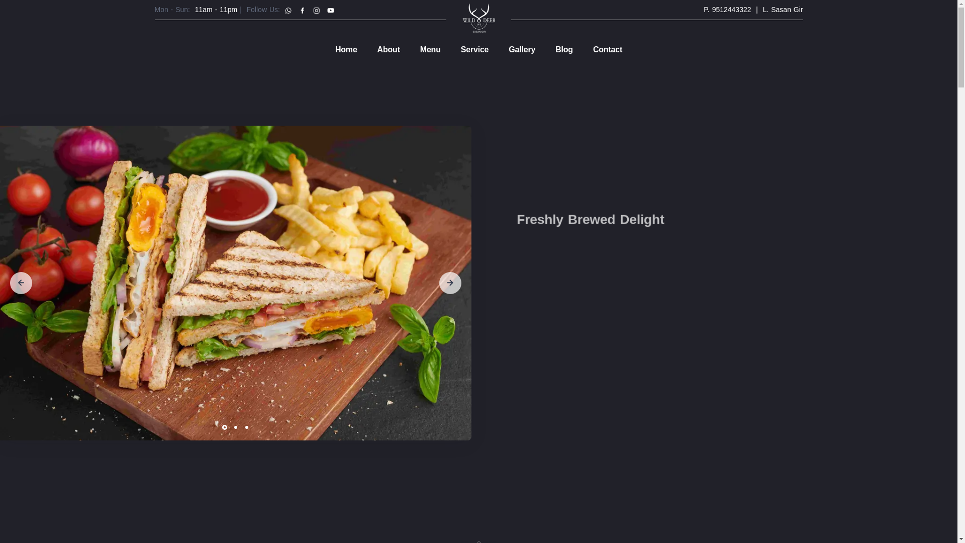 website screenshot of https://wild-deer-cafe.pages.dev/