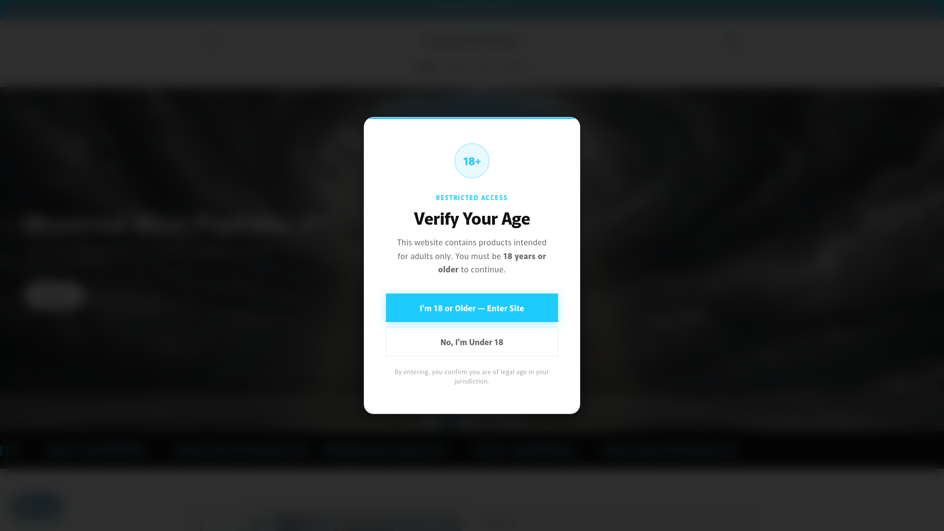 website screenshot of https://pincourtpeptides.ca