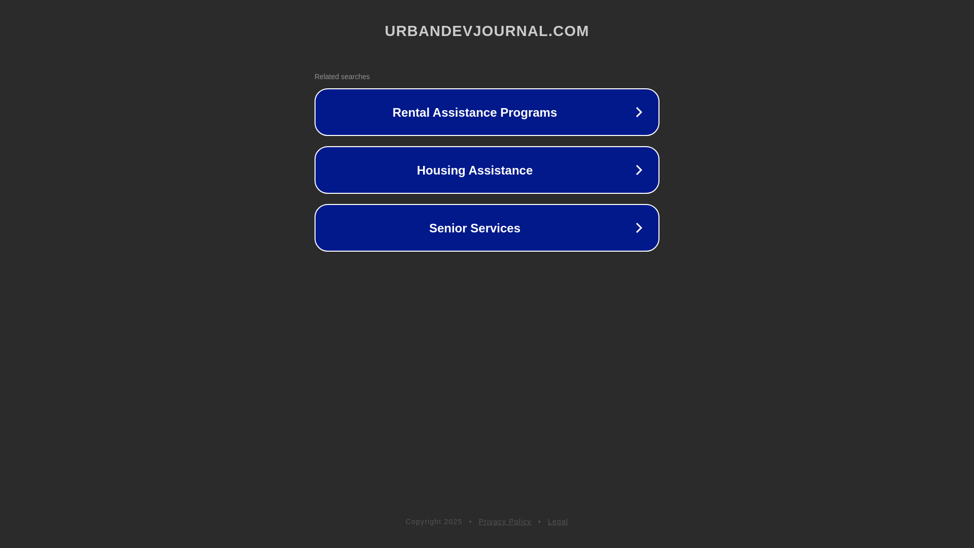 website screenshot of https://urbandevjournal.com/