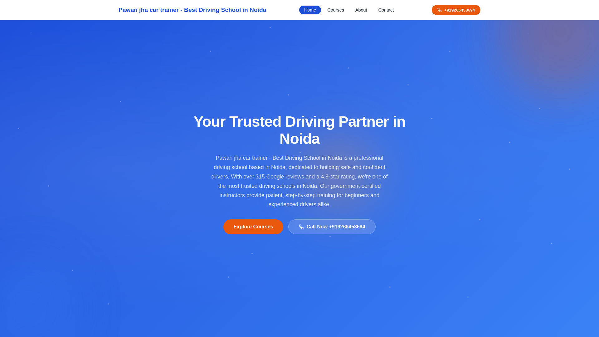 website screenshot of https://pawan-jha-car-trainer-best-driving-school-in-noida-preview.pages.dev/