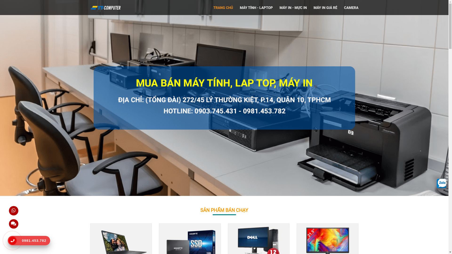 website screenshot of https://suachuamaytinhtphcm.com/