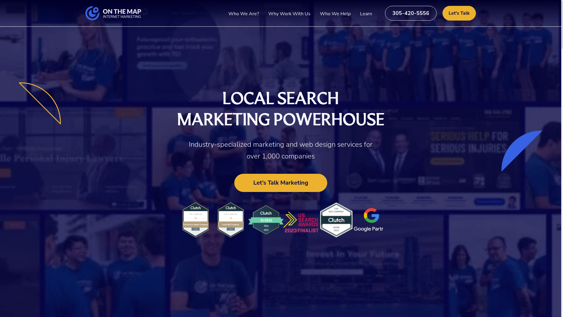 website screenshot of https://onthemapapp.com/