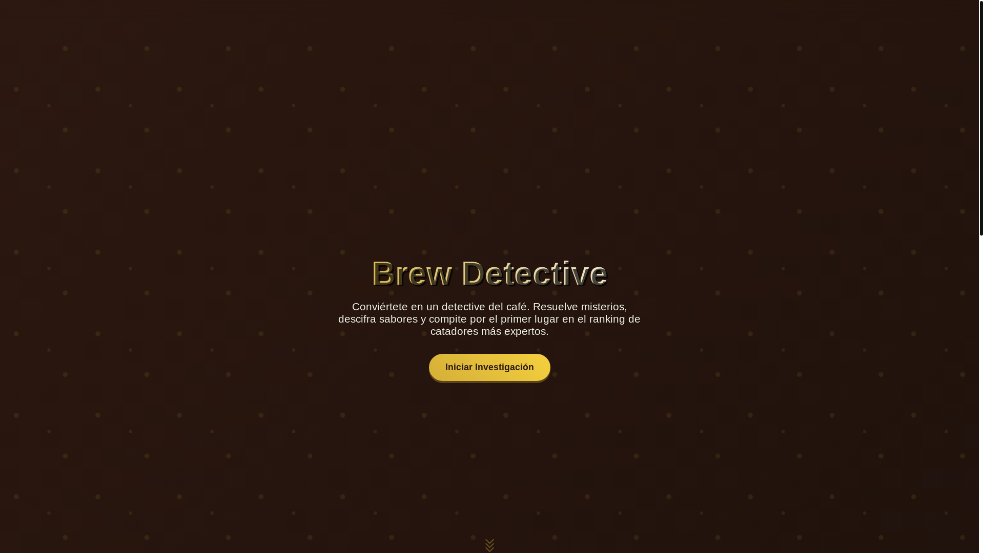 website screenshot of https://brewdetective.coffee/