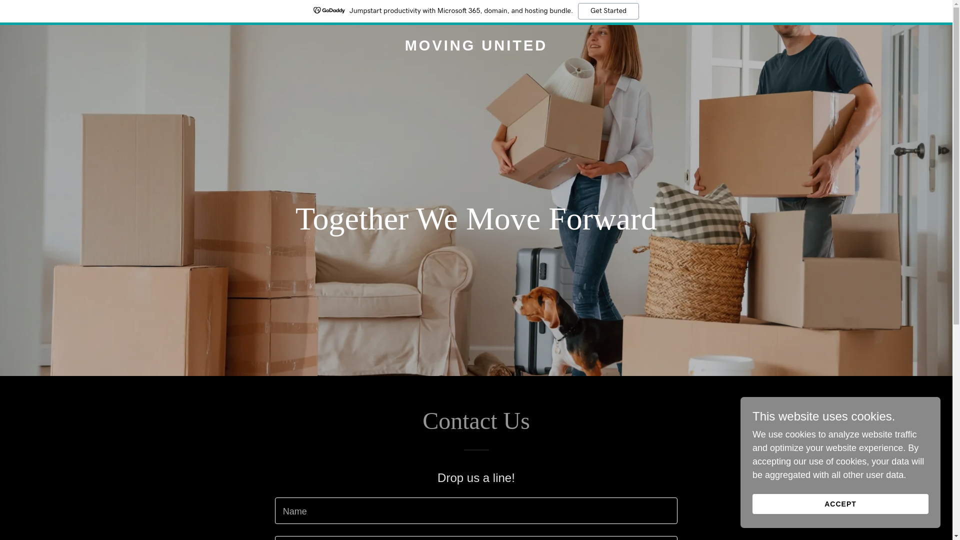 website screenshot of https://movingunited.ca/