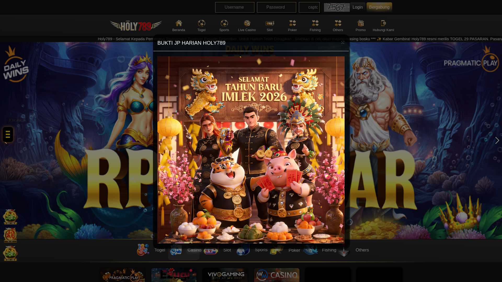 website screenshot of https://holy789lah.icu/