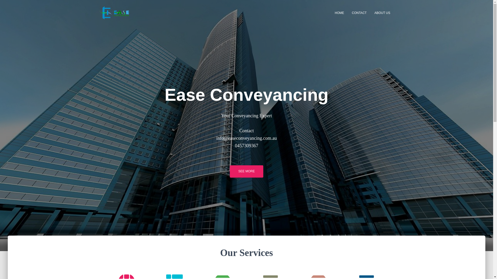 website screenshot of https://easeconveyancing.online/