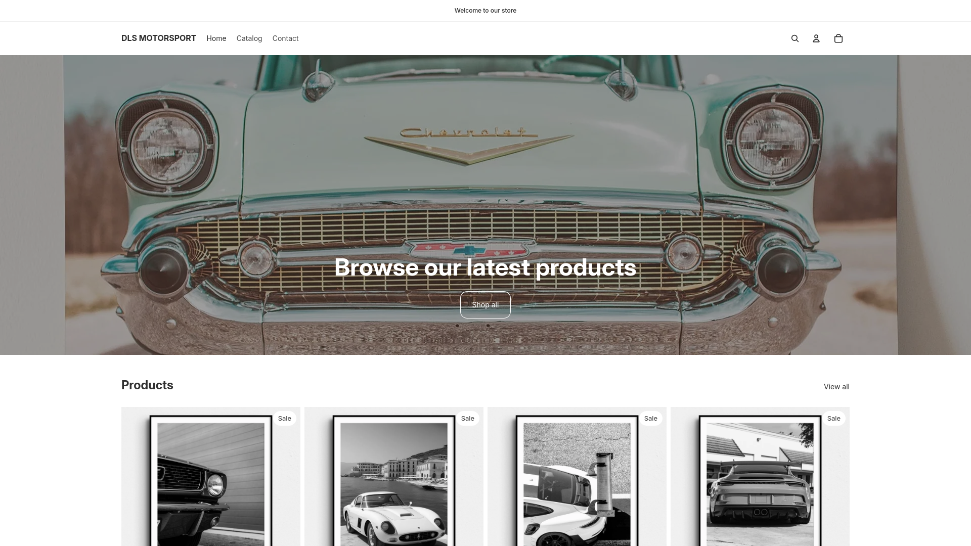 website screenshot of https://dlsmotorsport.us/