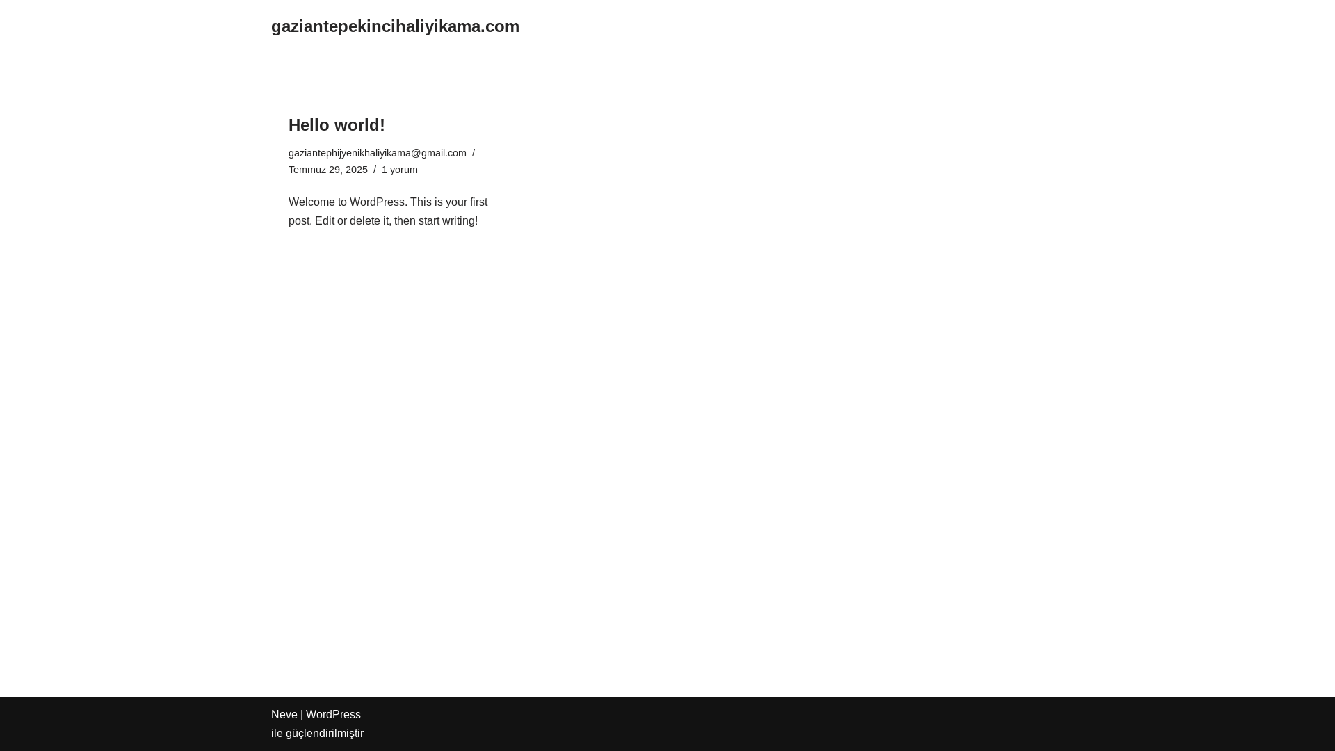 website screenshot of https://gaziantepekincihaliyikama.com/