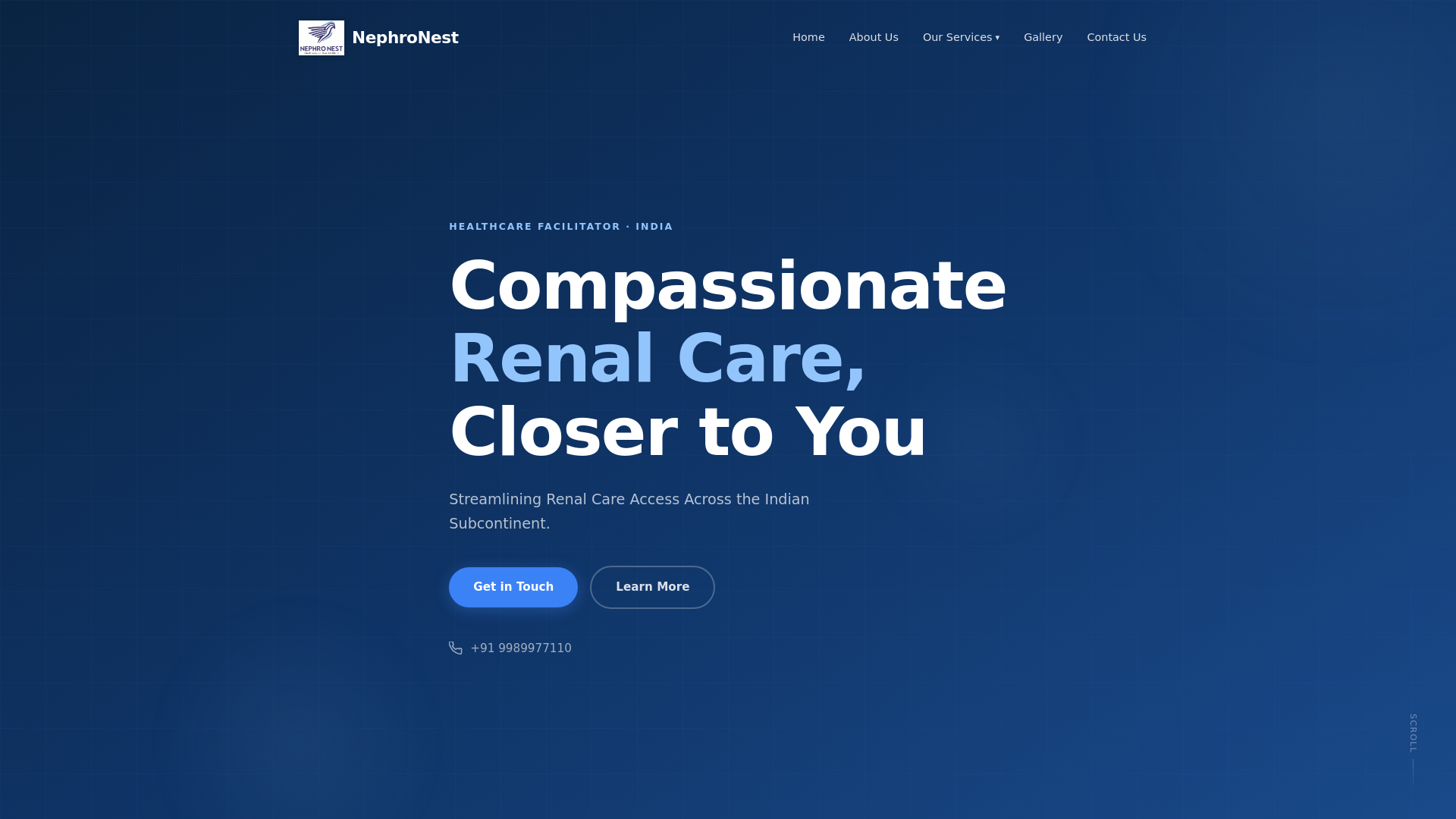 website screenshot of https://nephronest.com/