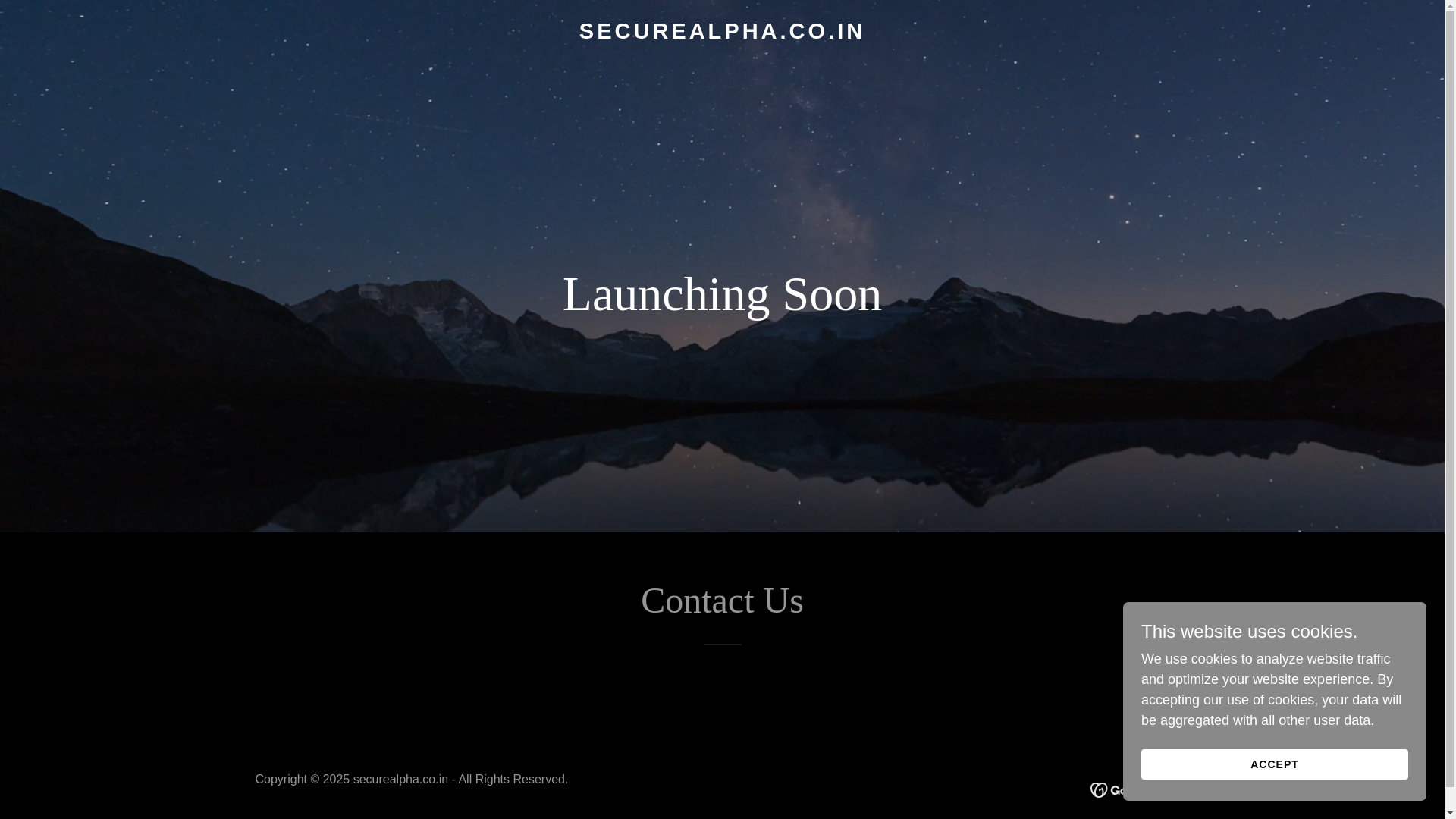 website screenshot of https://securealpha.co.in/
