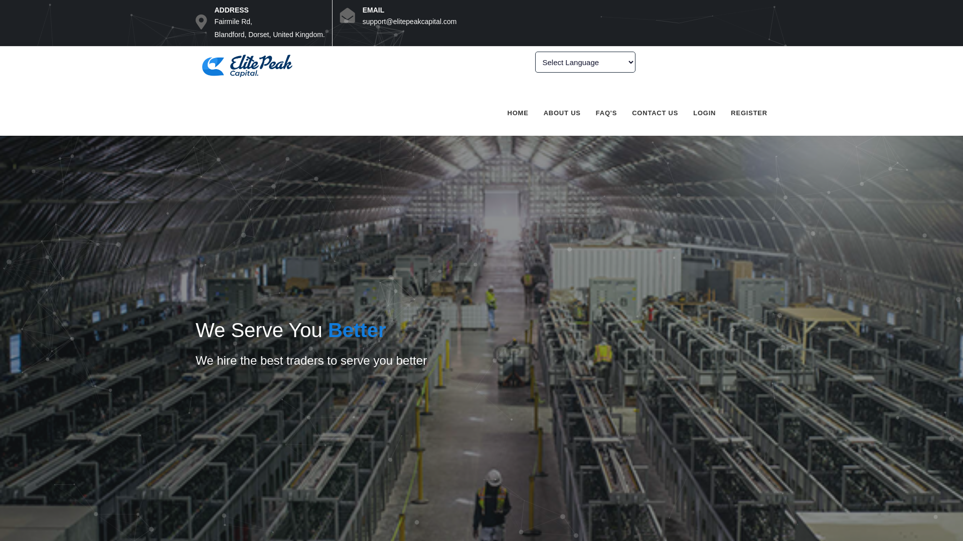 website screenshot of https://elitepeakcapital.com