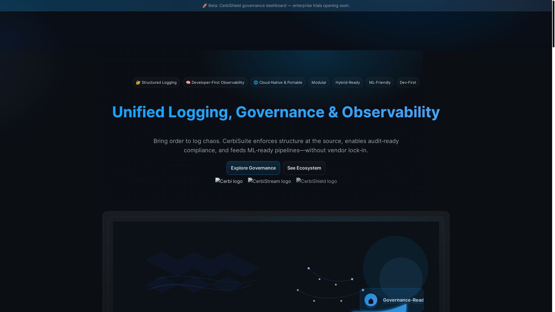 website screenshot of https://cerbisite.pages.dev/