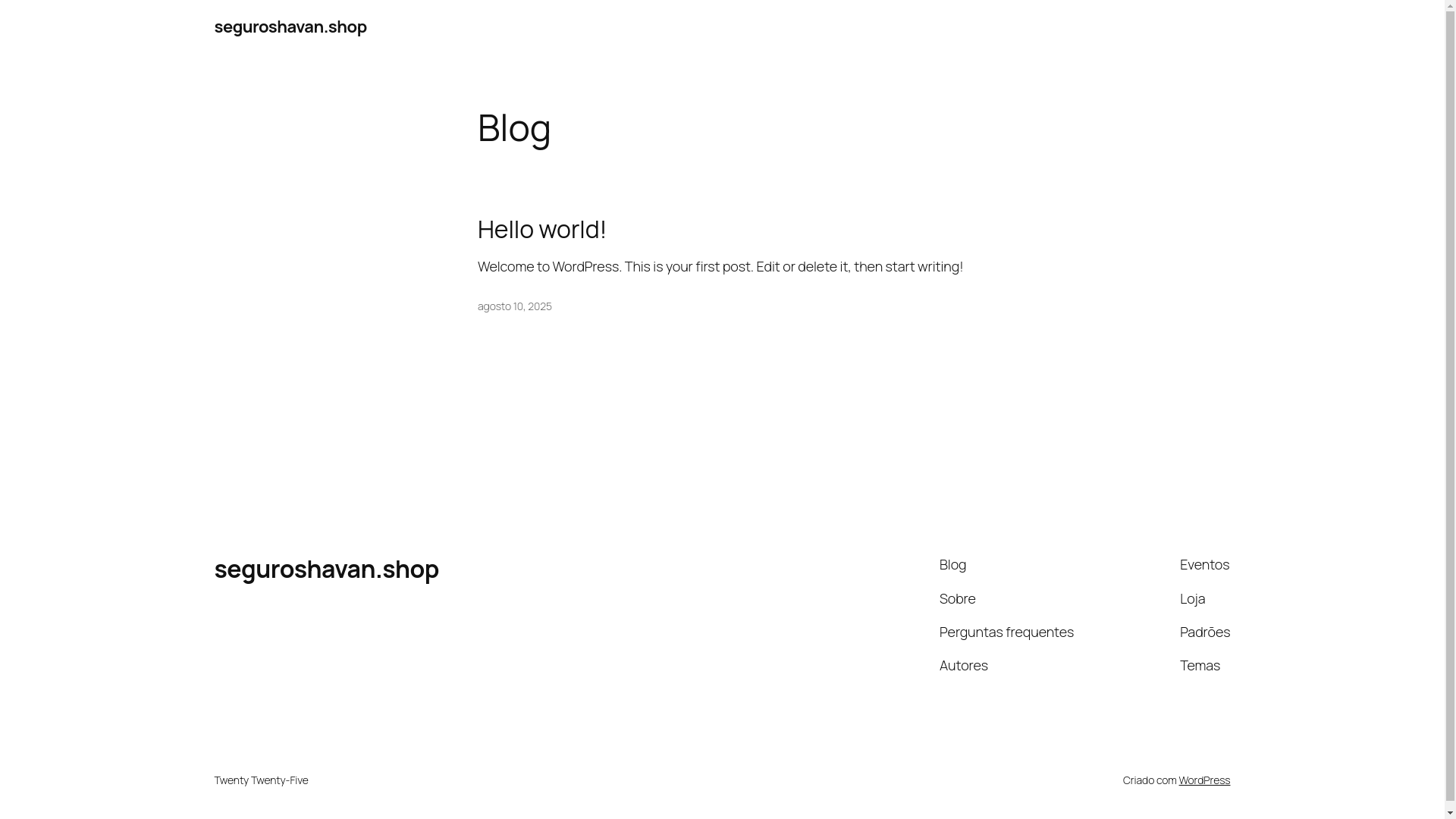 website screenshot of https://seguroshavan.shop/