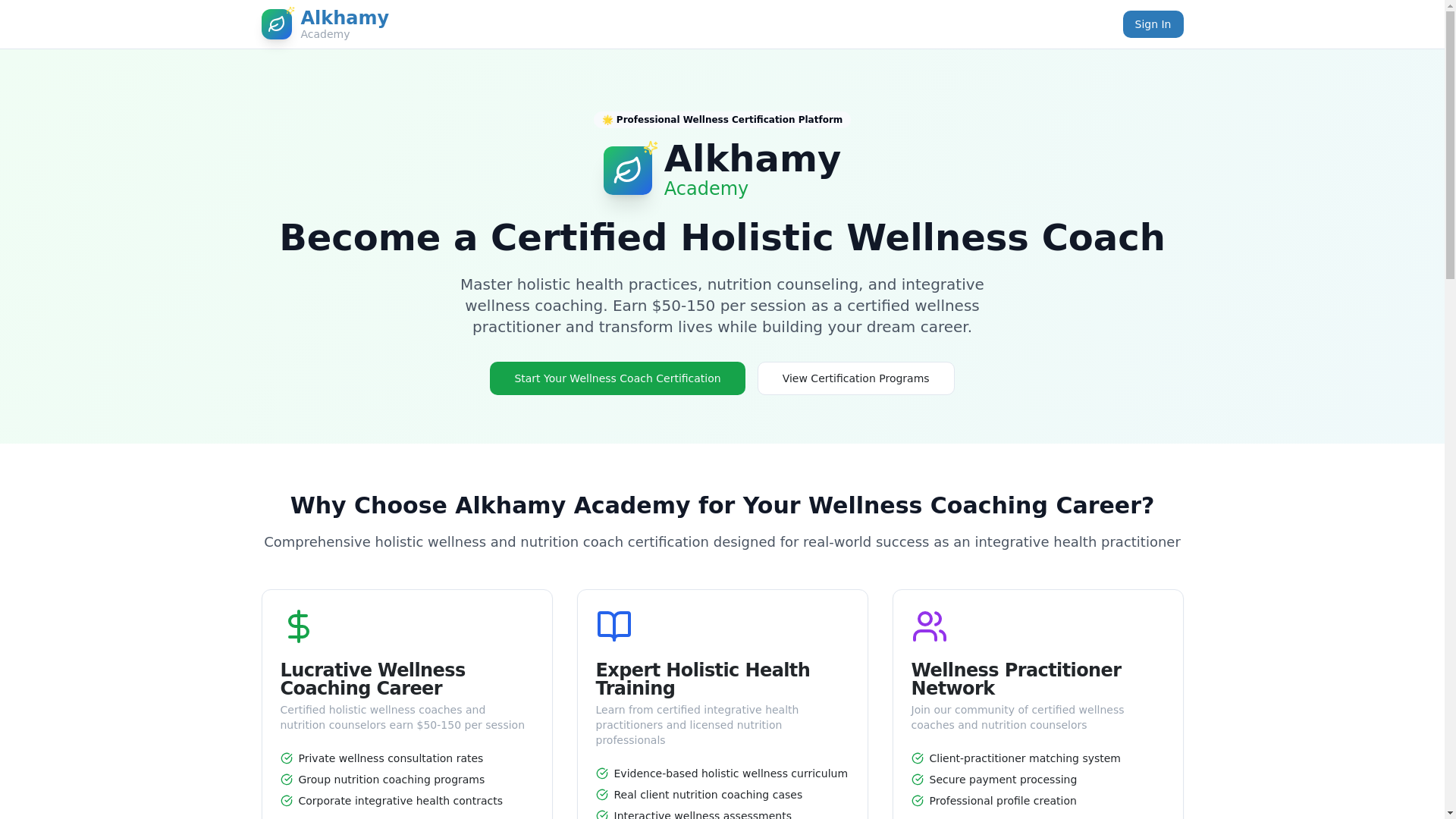 website screenshot of https://alkhamy.academy/