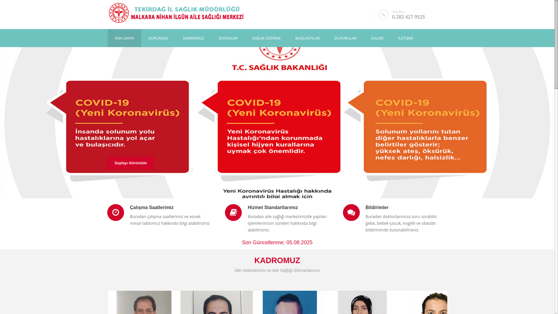 website screenshot of https://nihanilgunasm.com.tr/